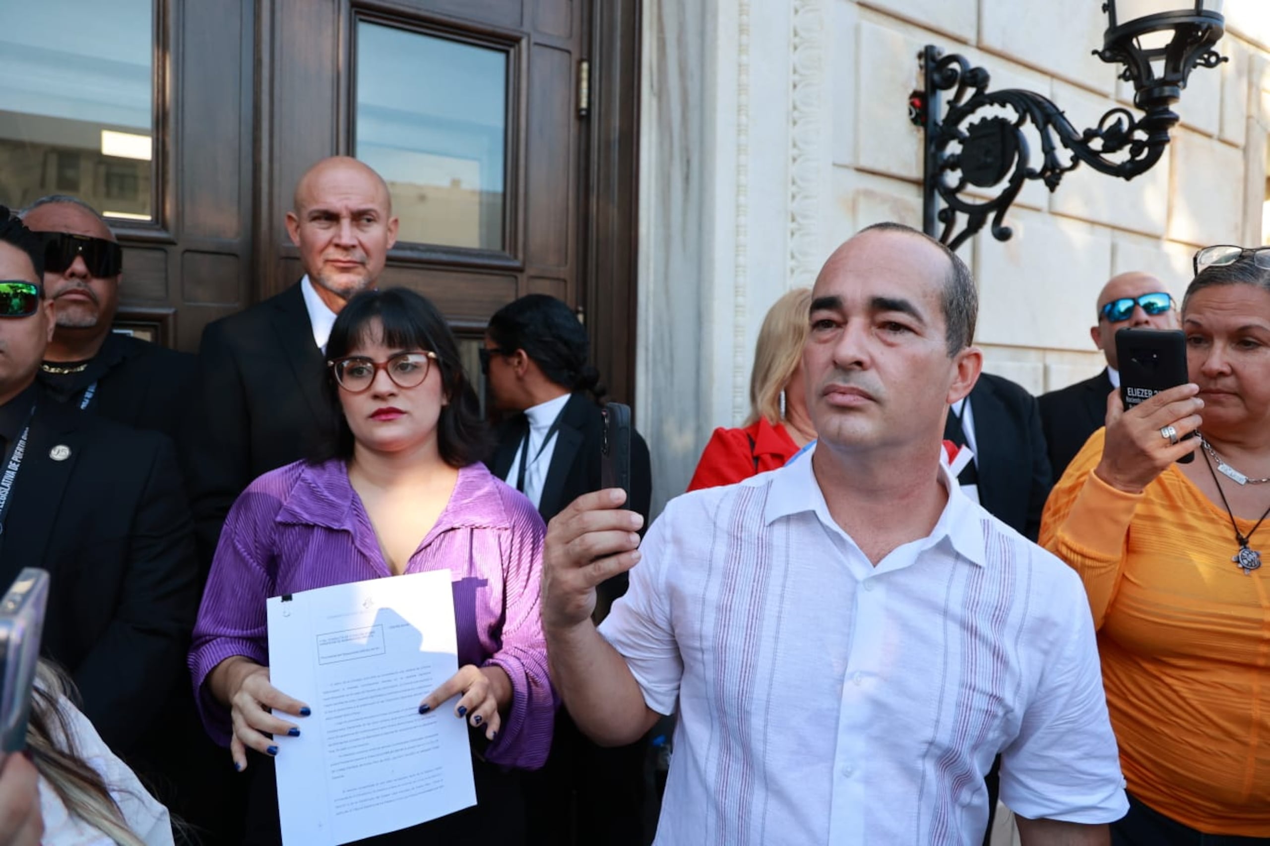 San Juan, Puerto Rico (2 de enero del 2025) MCD- Jenniffer González Colón se convirtió hoy en la décimotercera gobernadora de Puerto Rico tras jurar como primera ejecutiva en una actividad pública frente al Capitolio. FOTO Wanda Liz Vega