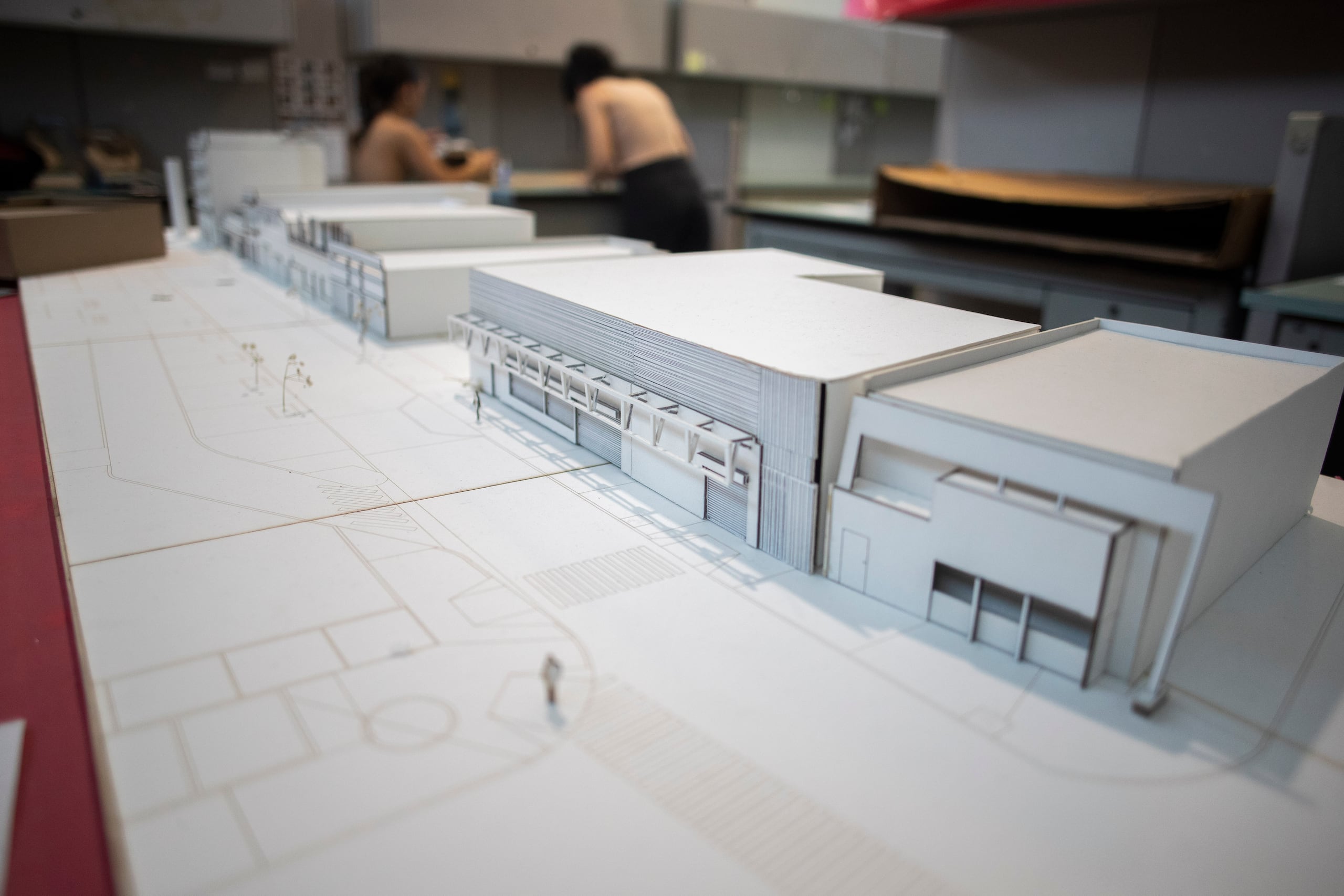 Maquetas trabajadas por estudiantes.