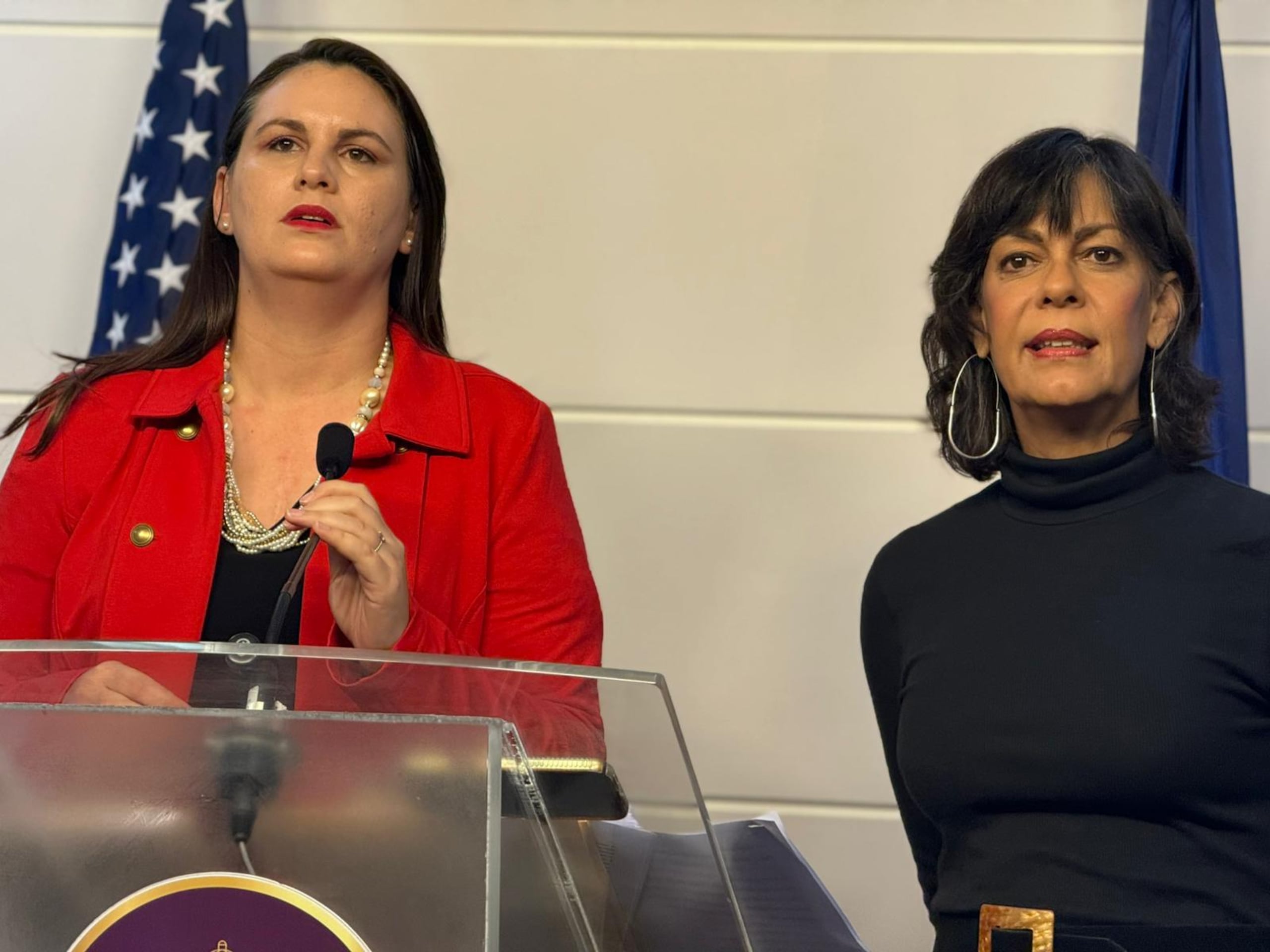 Las senadoras Ada Álvarez Conde y María de Lourdes Santiago