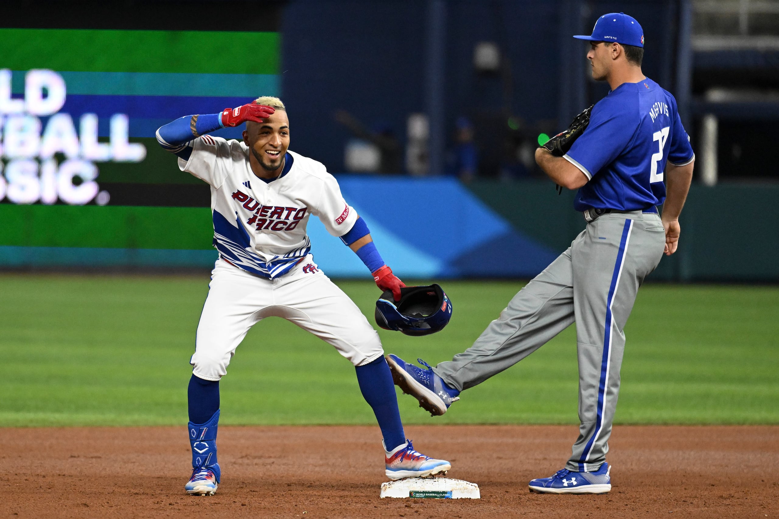 El jardinero boricua Eddie Rosario.