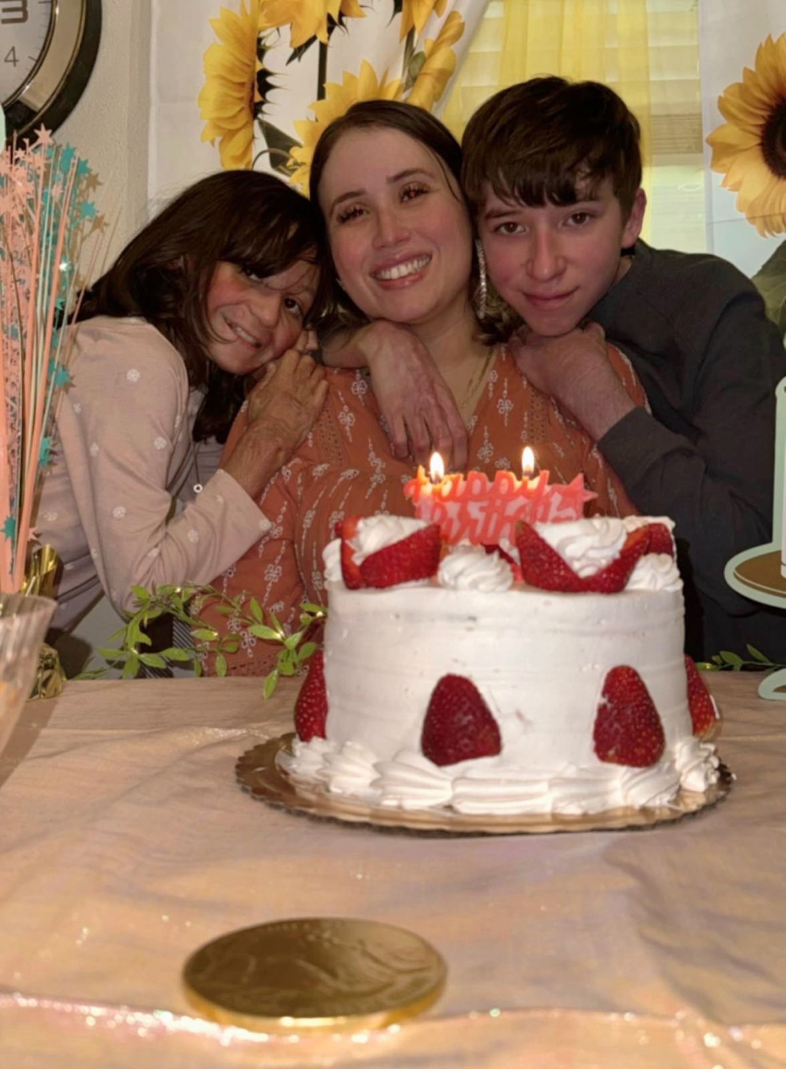 Tammy y sus hijos.