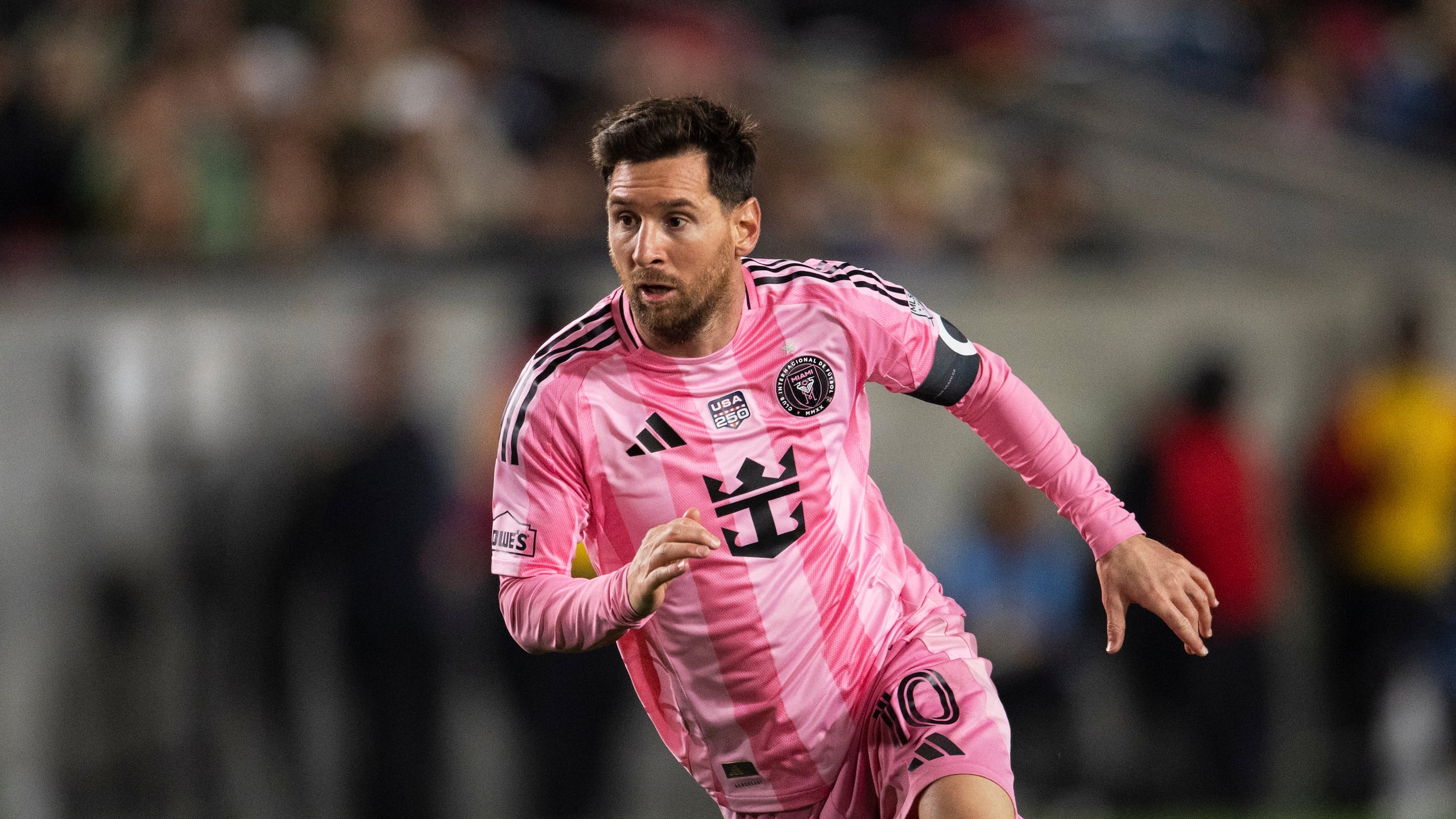 Lionel Messi durante el juego inaugural de la temporada 2026 de la MLS del Inter Miami contra el LAFC.