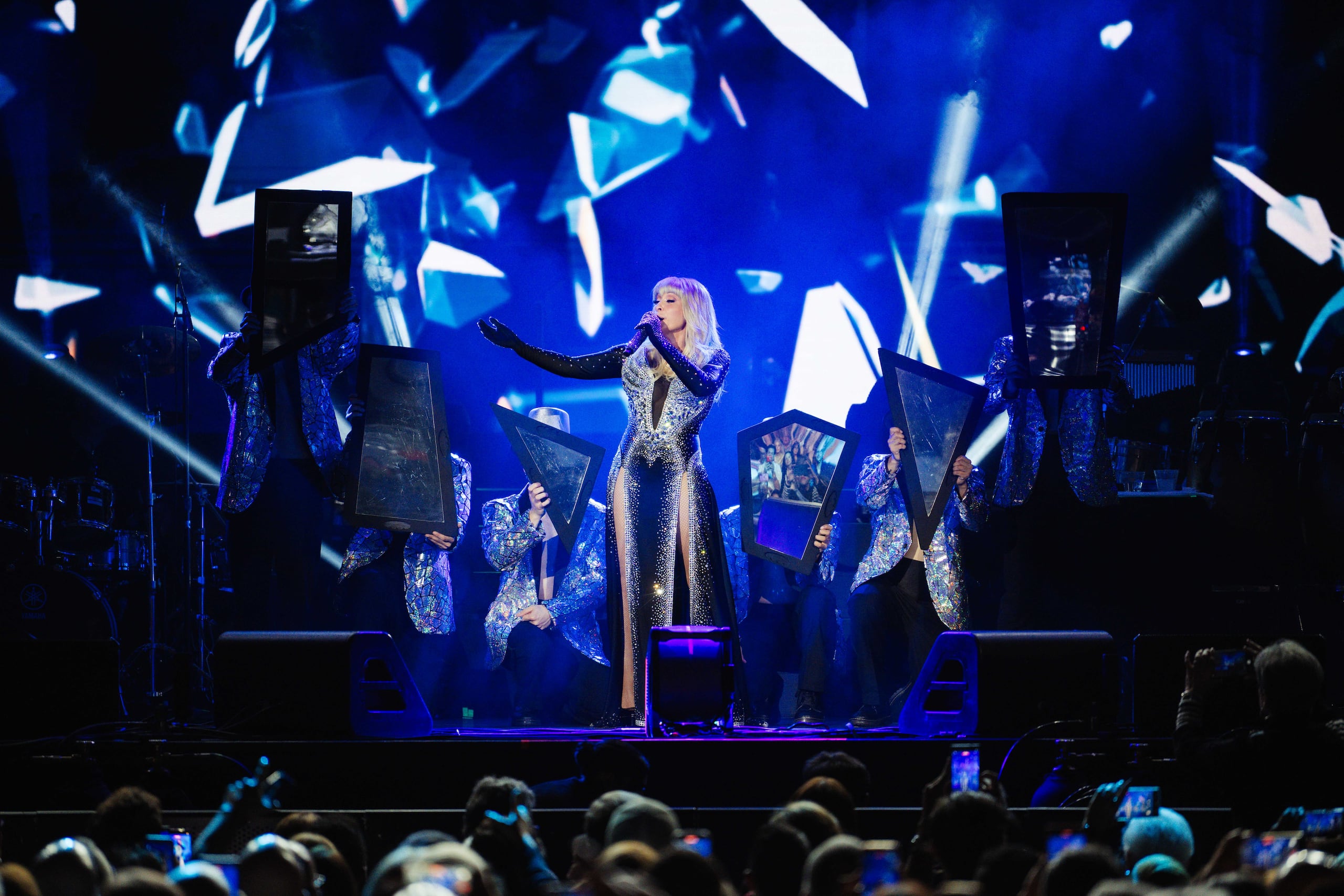 La artista demostró su amplio registro vocal durante el concierto.