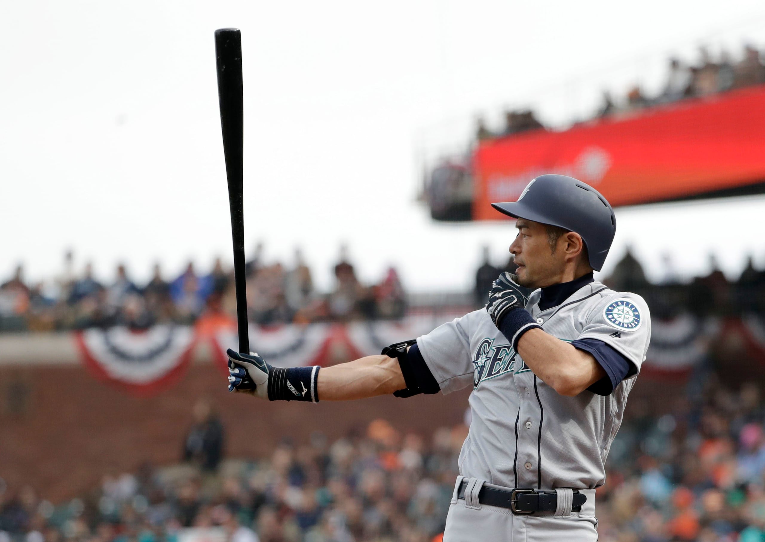 Ichiro Suzuki de los Marineros de Seattle. (AP)
