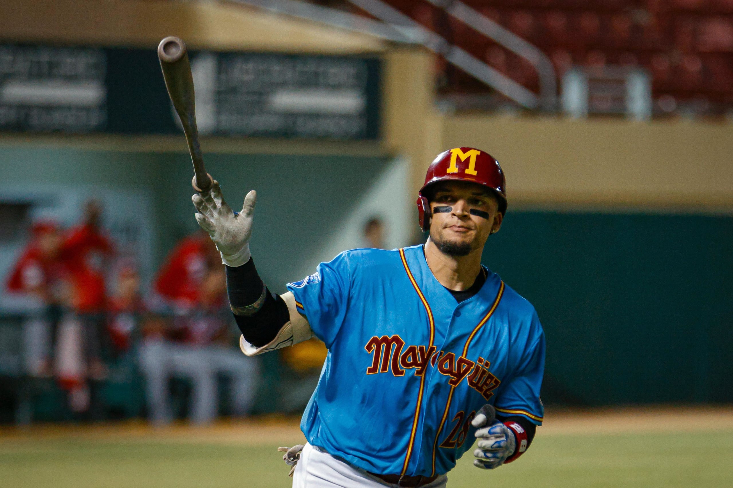 Isan Díaz está en su primera temporada con los Indios de Mayagüez en la Liga de Béisbol Profesional Roberto Clemente (LBPRC).