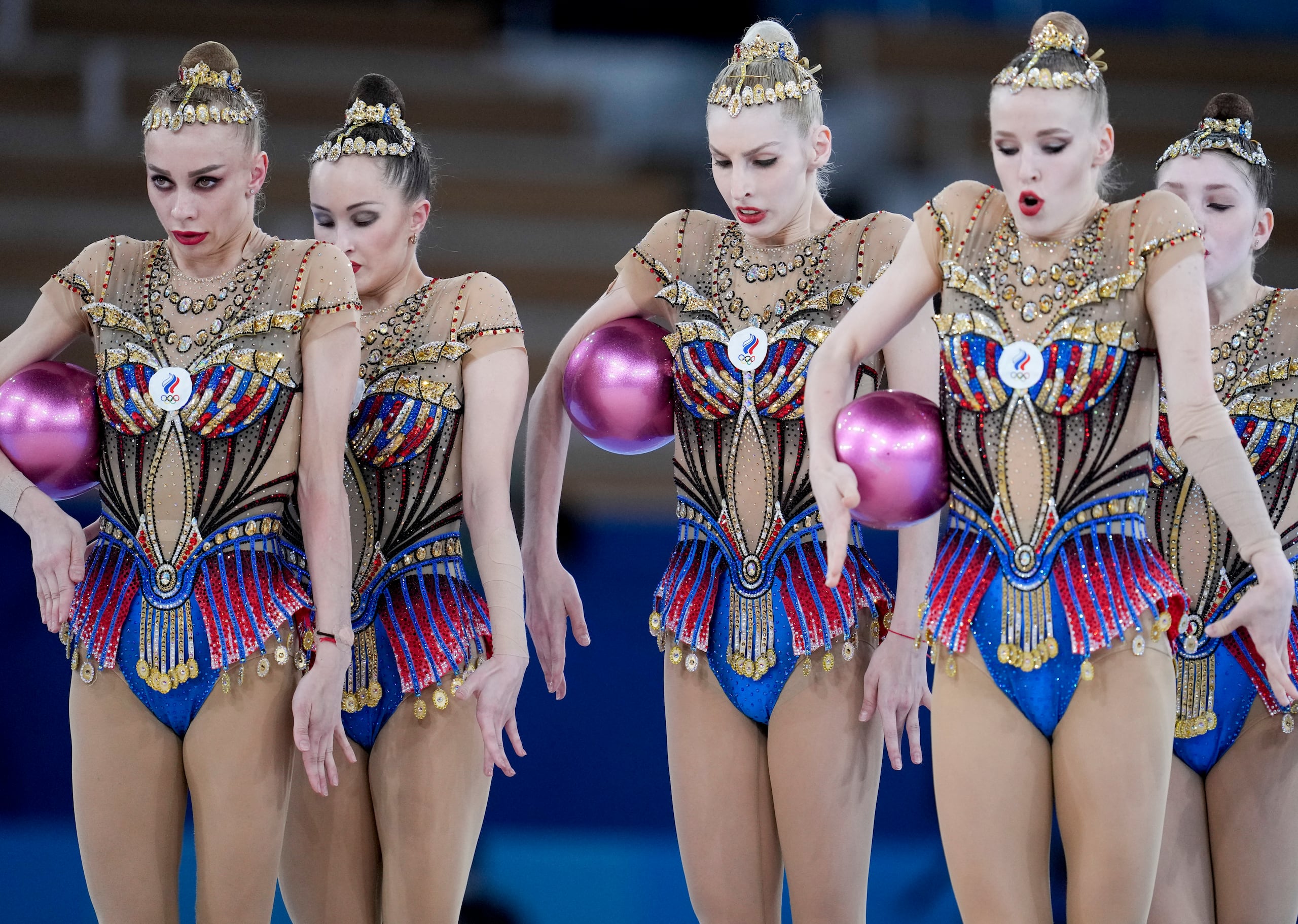 El equipo de gimnasia rítmica de compitió en Tokio 2020 en el verano del 2021 como un equipo neutral, sin símbolos nacionales. Rusia logró 71 medallas en Tokio (20 oros, 28 platas y 23 bronces), lo que le colocó en el quinto lugar del medallero.