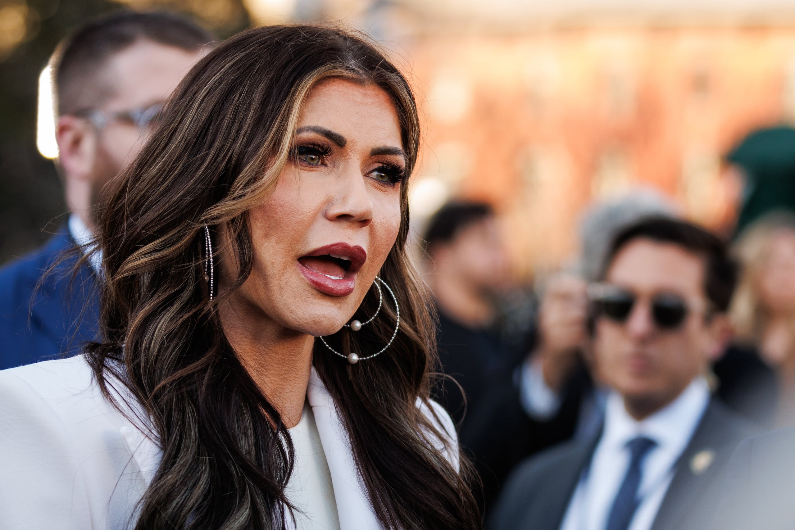 Kristi Noem, la secretaria del DHS. (EFE/EPA/SAMUEL CORUM / POOL)