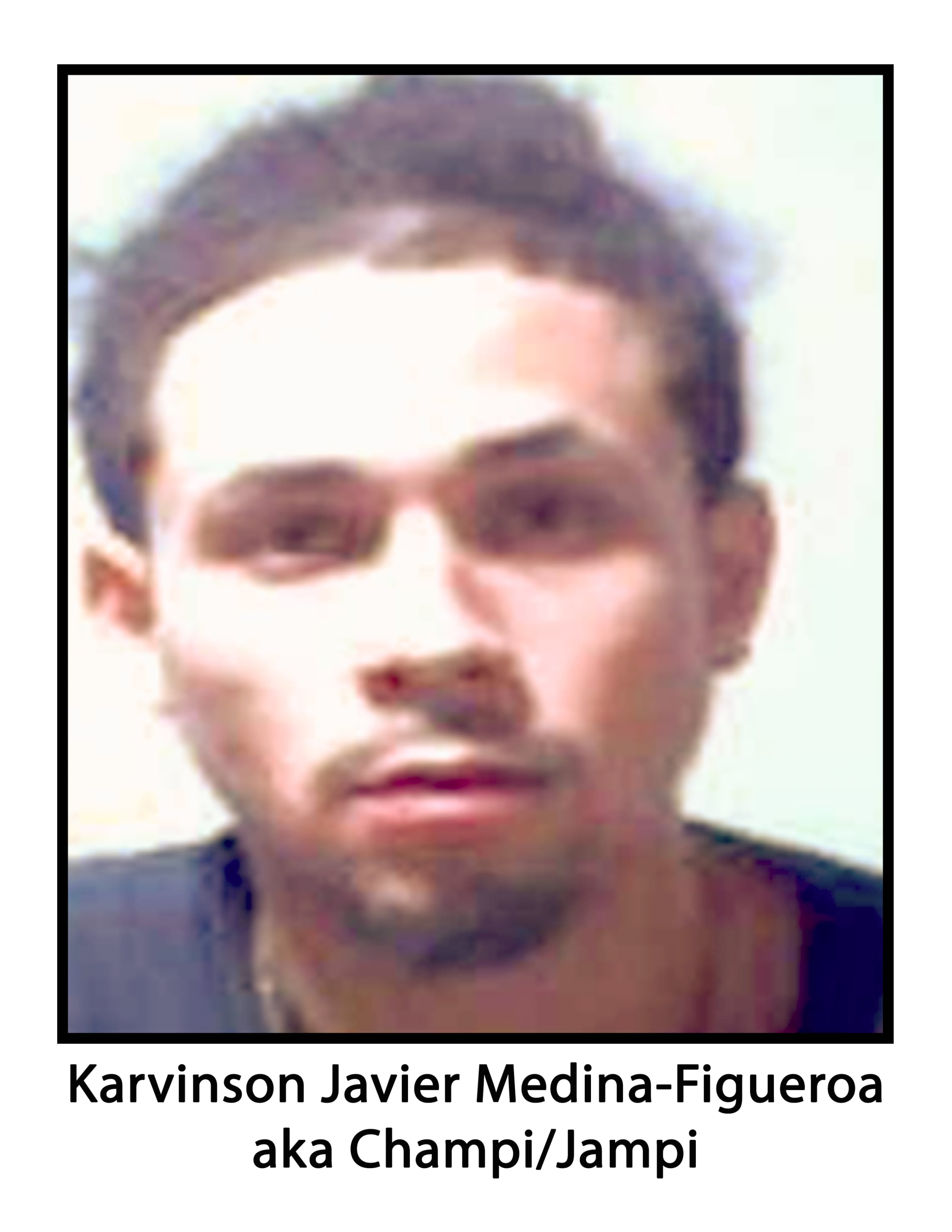 Karvinson Javier Medina Figueroa, alias “Champi" o "Jampi”, figura como fugitivo ante las autoridades federales en relación a la presunta ganga que operaba en el residencial público Manuel F. Rossy desde el 2023.
