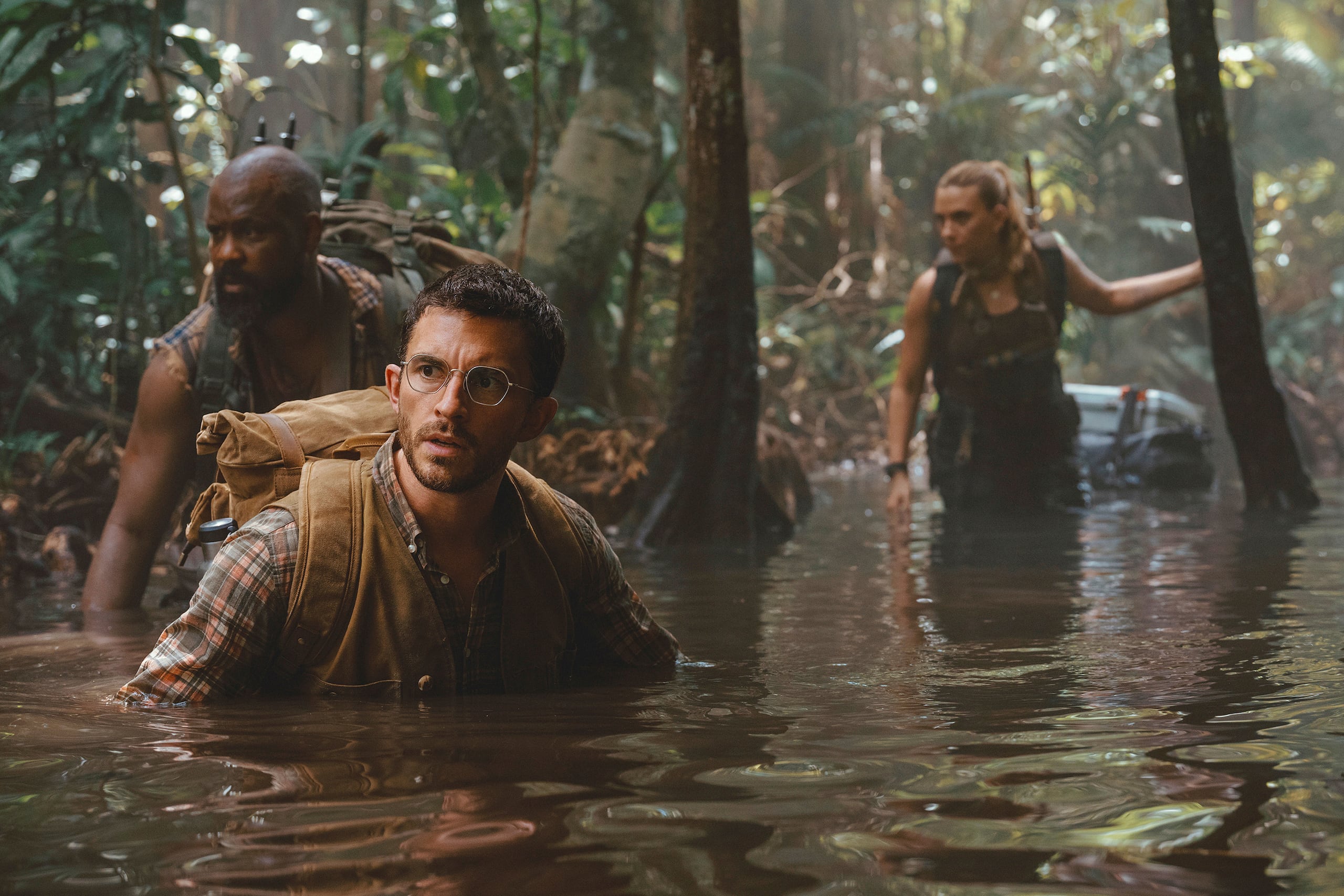 Una escena de "Jurassic World: Rebirth". Foto cortesía de Universal Pictures y Amblin Entertainment (Jasin Boland/Universal Pictures y Amblin Entertainment via AP)