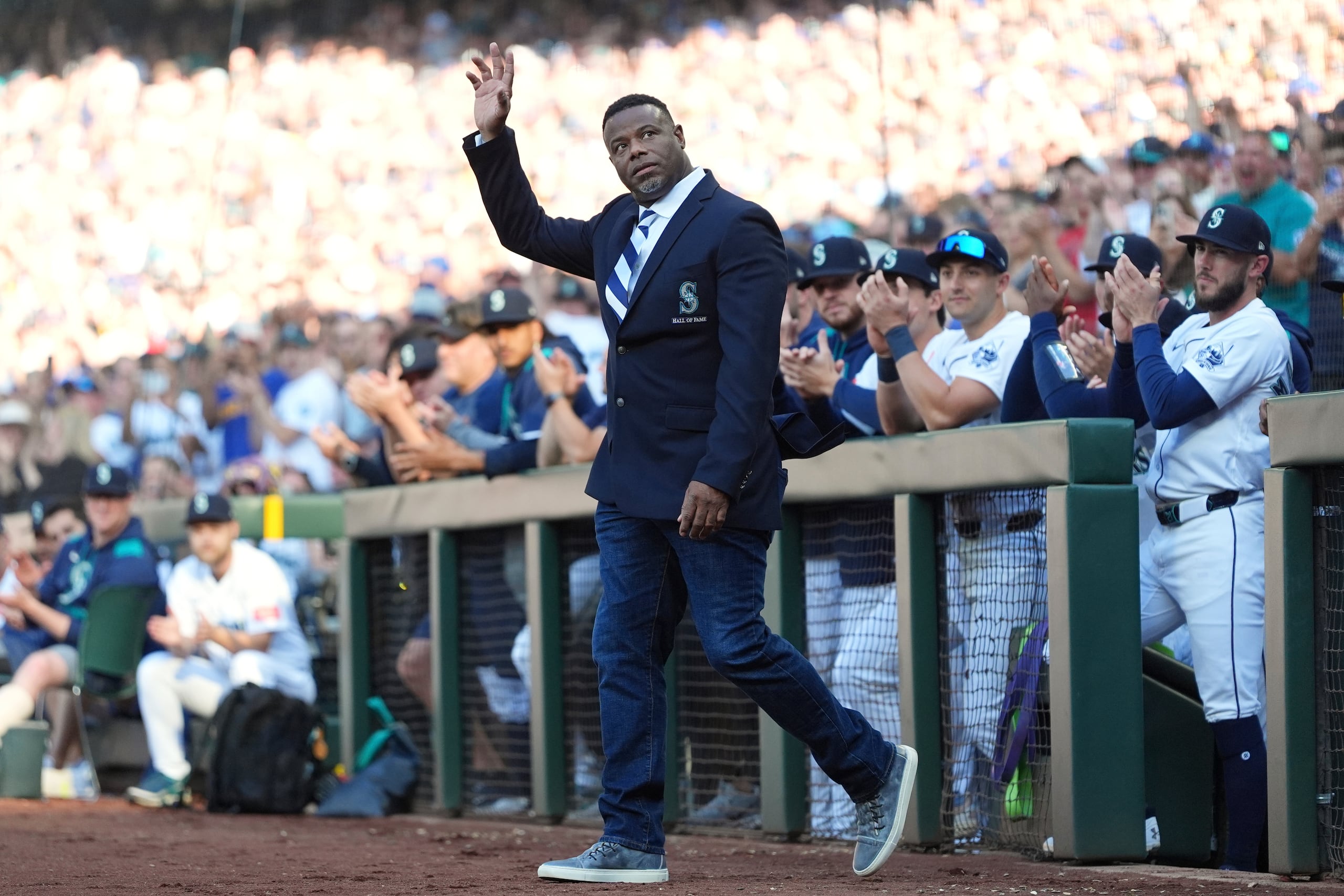 Ken Griffey Jr. también acudió a la velada.