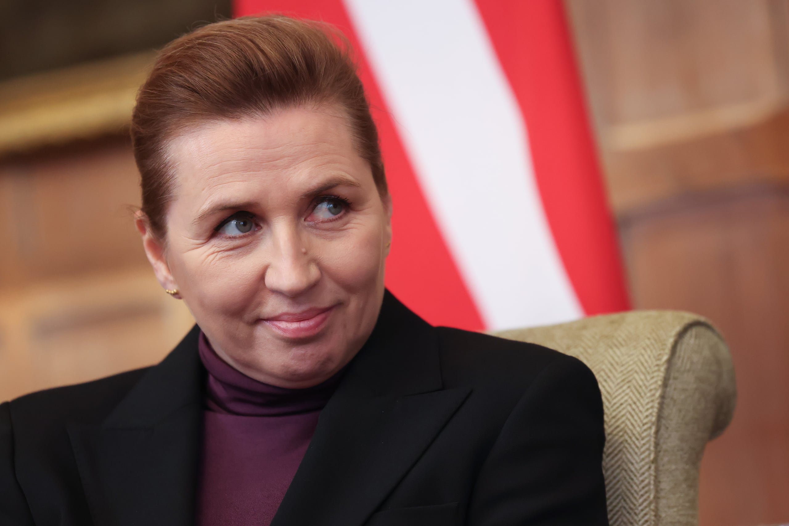 La primera ministra danesa Mette Frederiksen (EFE/EPA/ANDY RAIN/POOL)