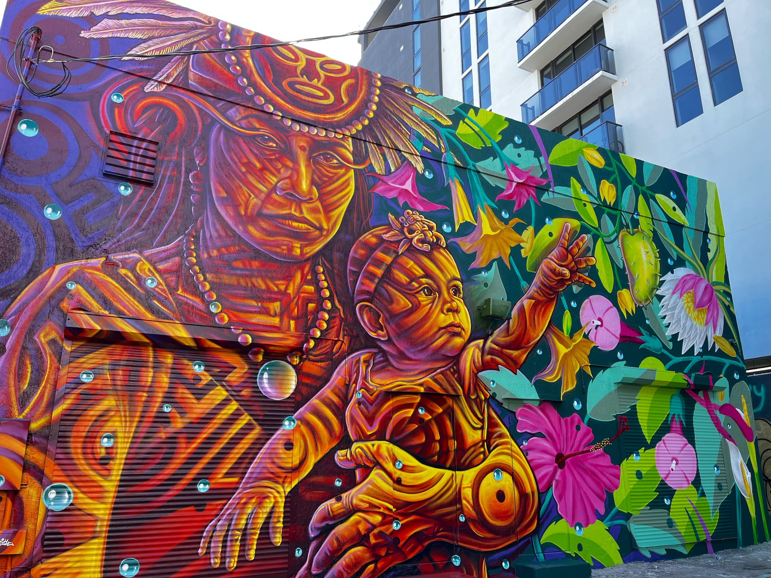 El mural “¿Qué será del Caribe en el futuro?”.