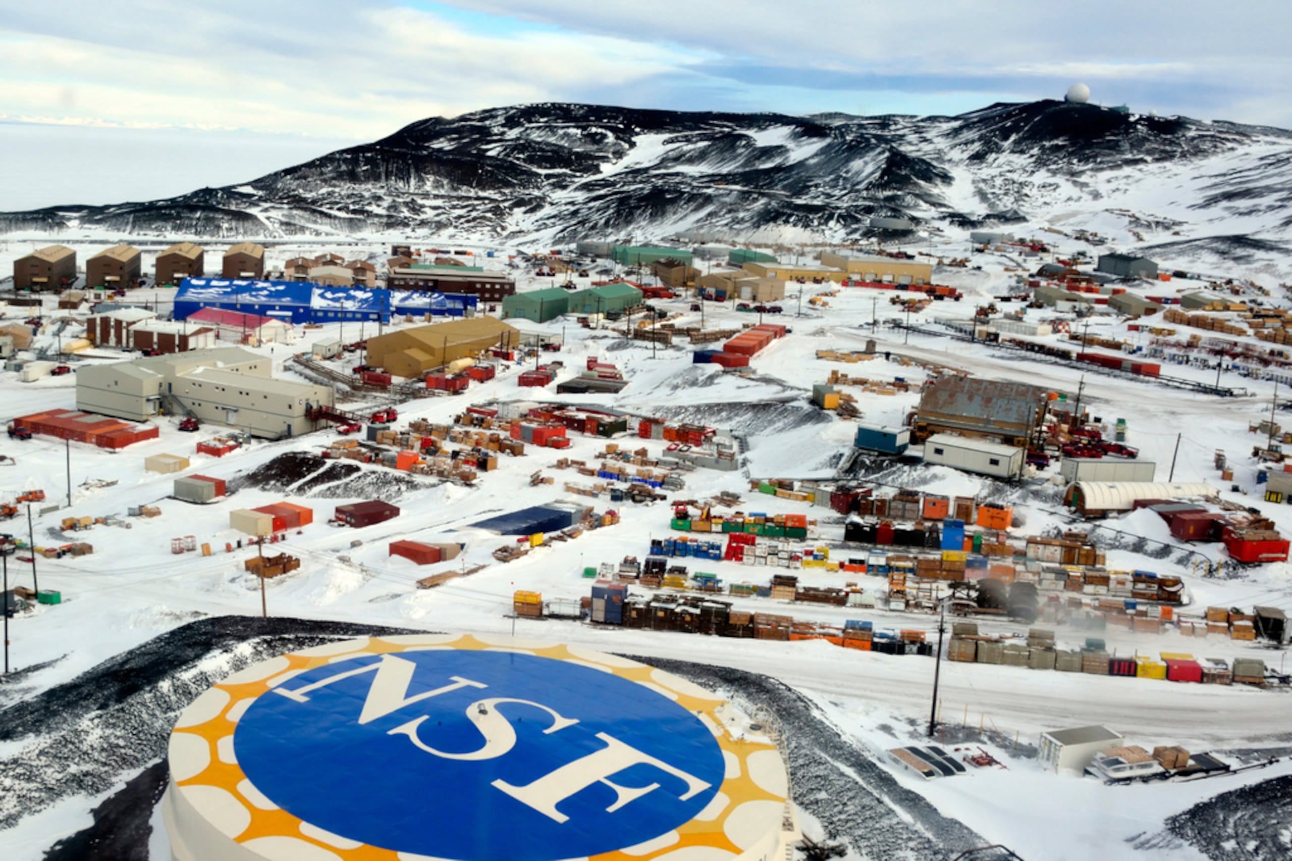 La estación McMurdo en la Antártida, el 27 de octubre de 2014.