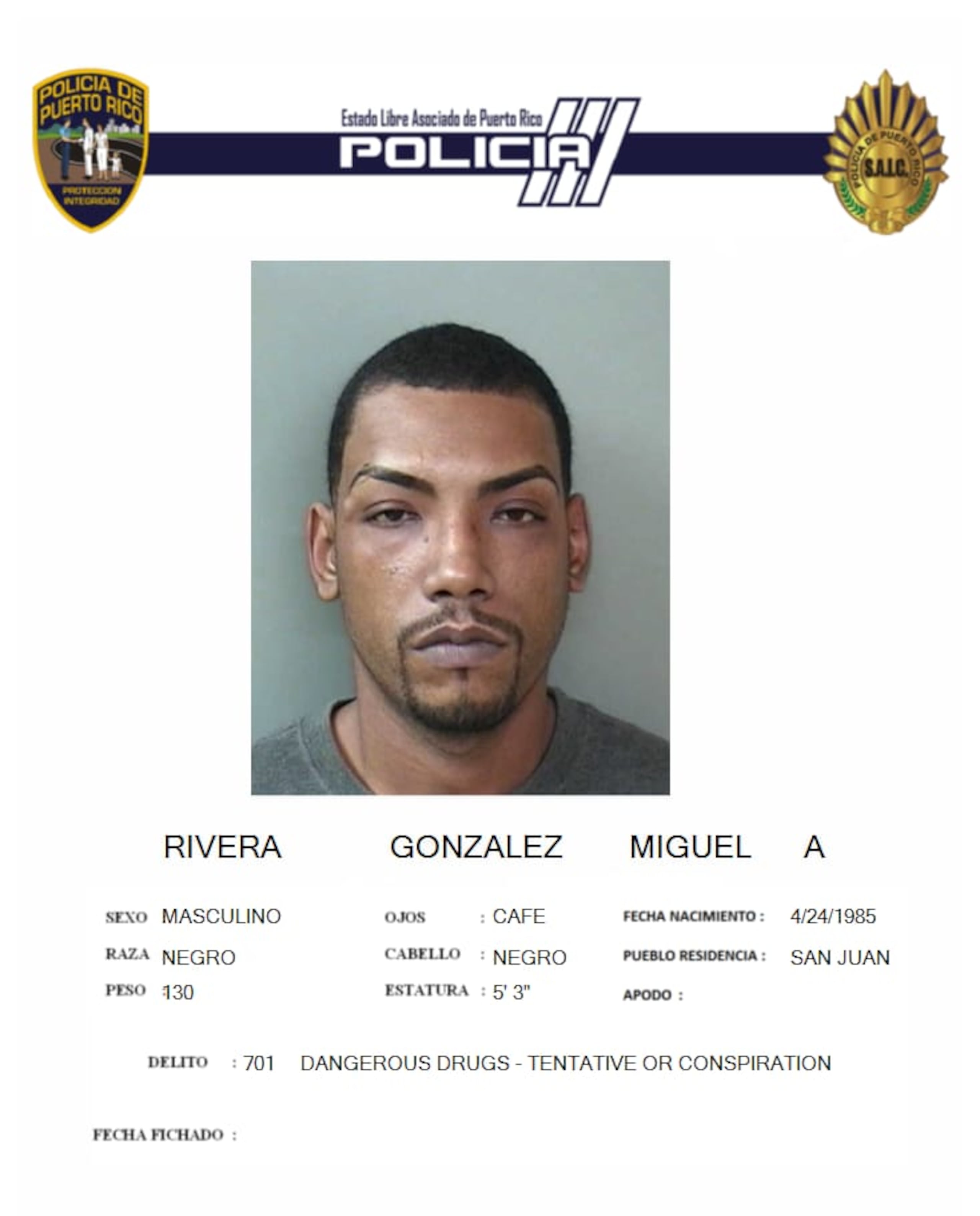 Miguel A. Rivera González, murió de un disparo en el pecho durante una intervención policíaca en el residencial El Prado, en Río Piedras.
