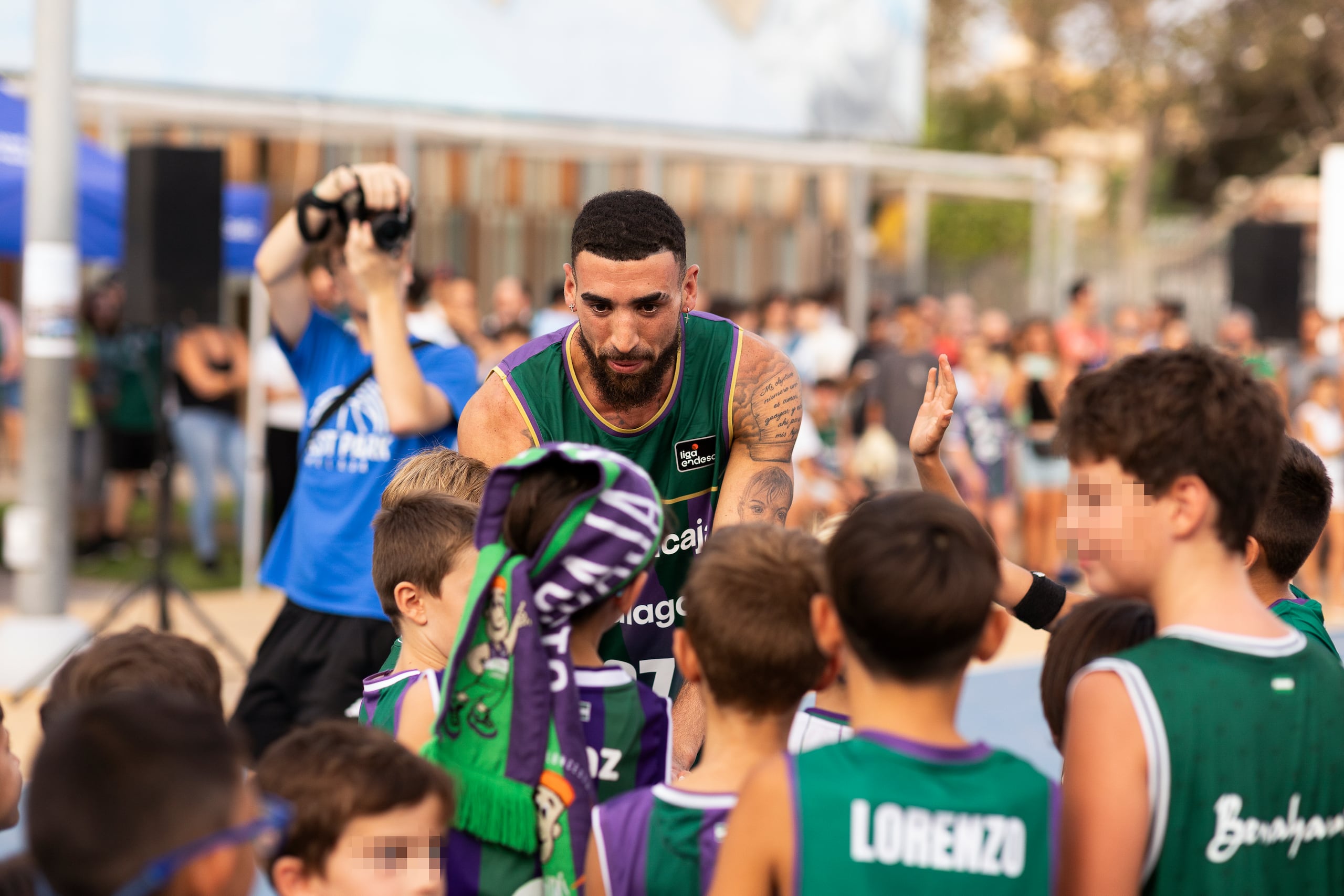 Chris Duarte durante su presentación como nuevo jugador del Unicaja Málaga.