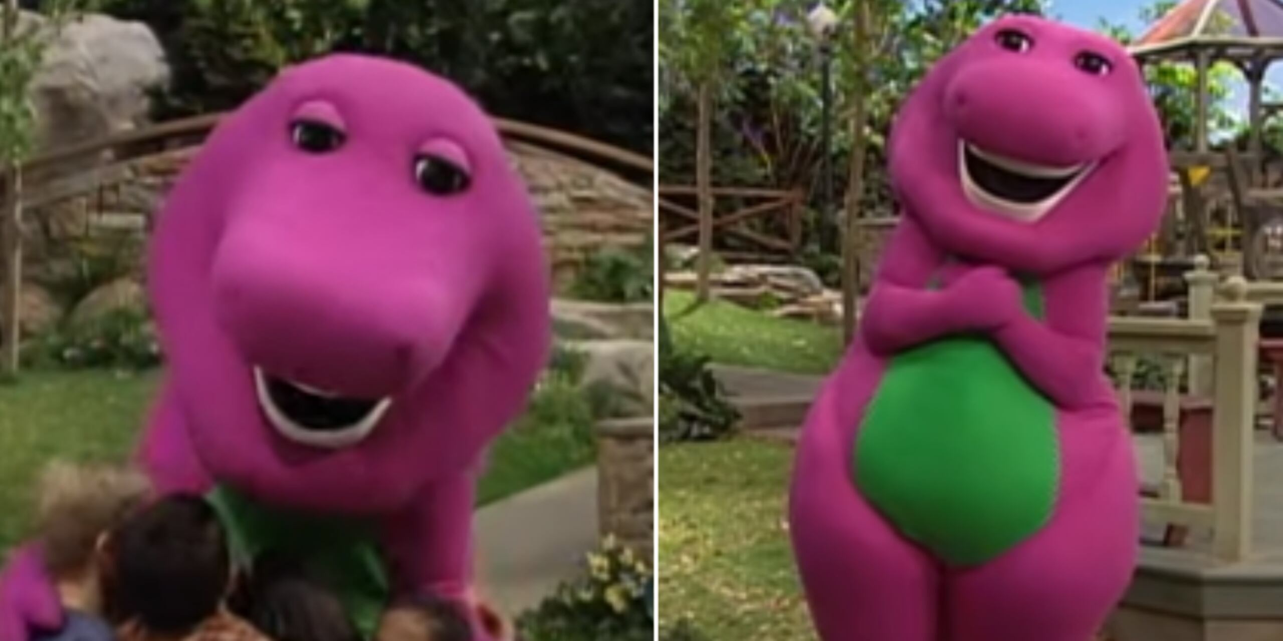 Barney era un personaje infantil popular en la época de los 1990.