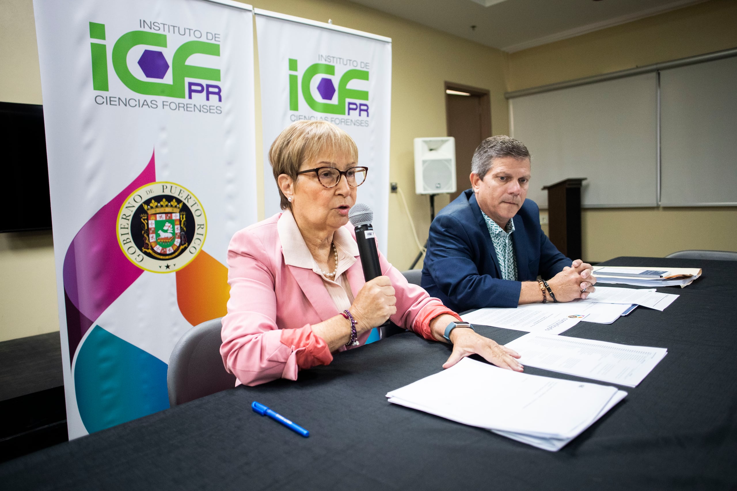 La directora del Instituto de Ciencias Forenses, María Conte Miller, ofrece detalles del nuevo plan de retribución y clasificación en su agencia.