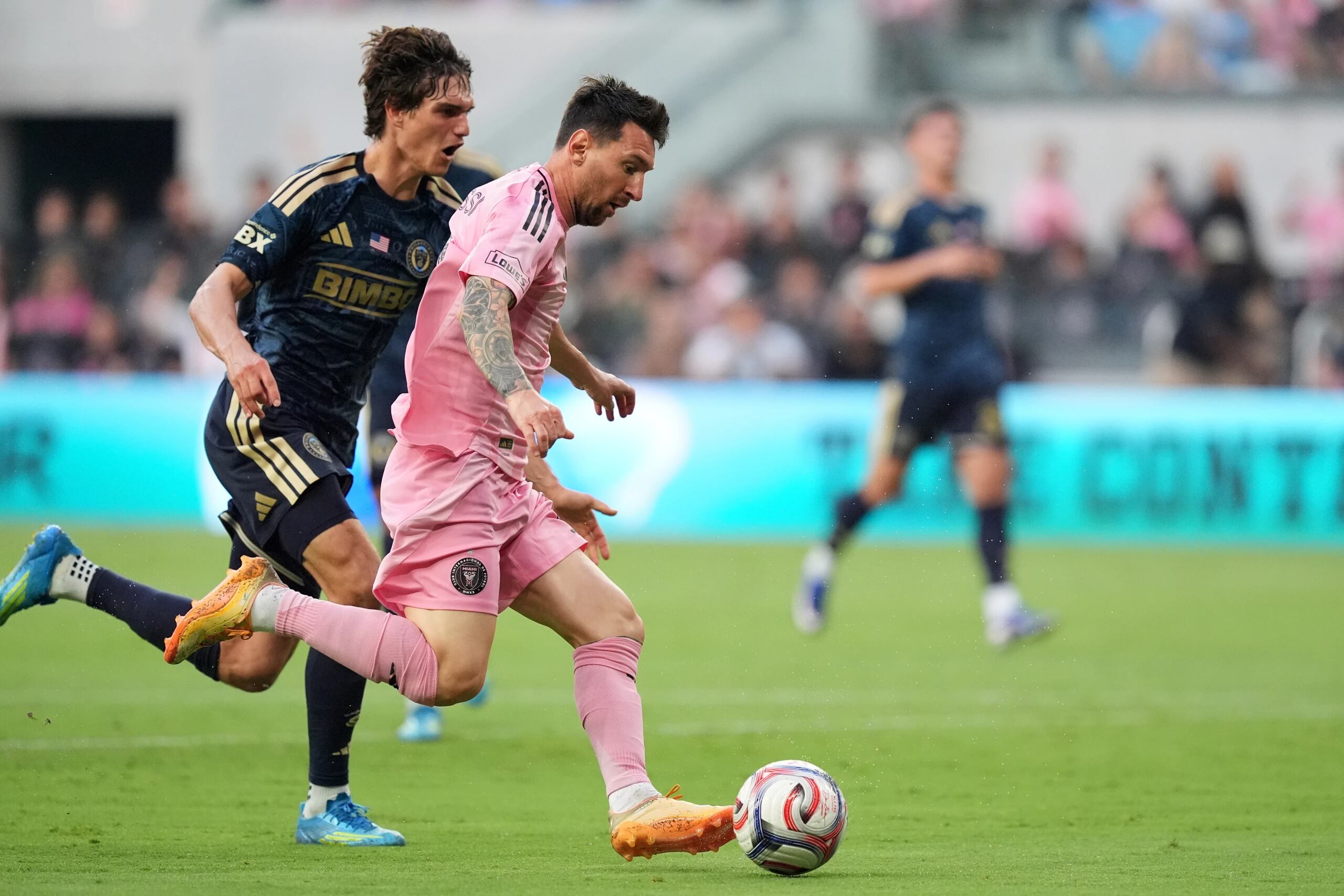 Lionel Messi en un partido de Inter de Miami.