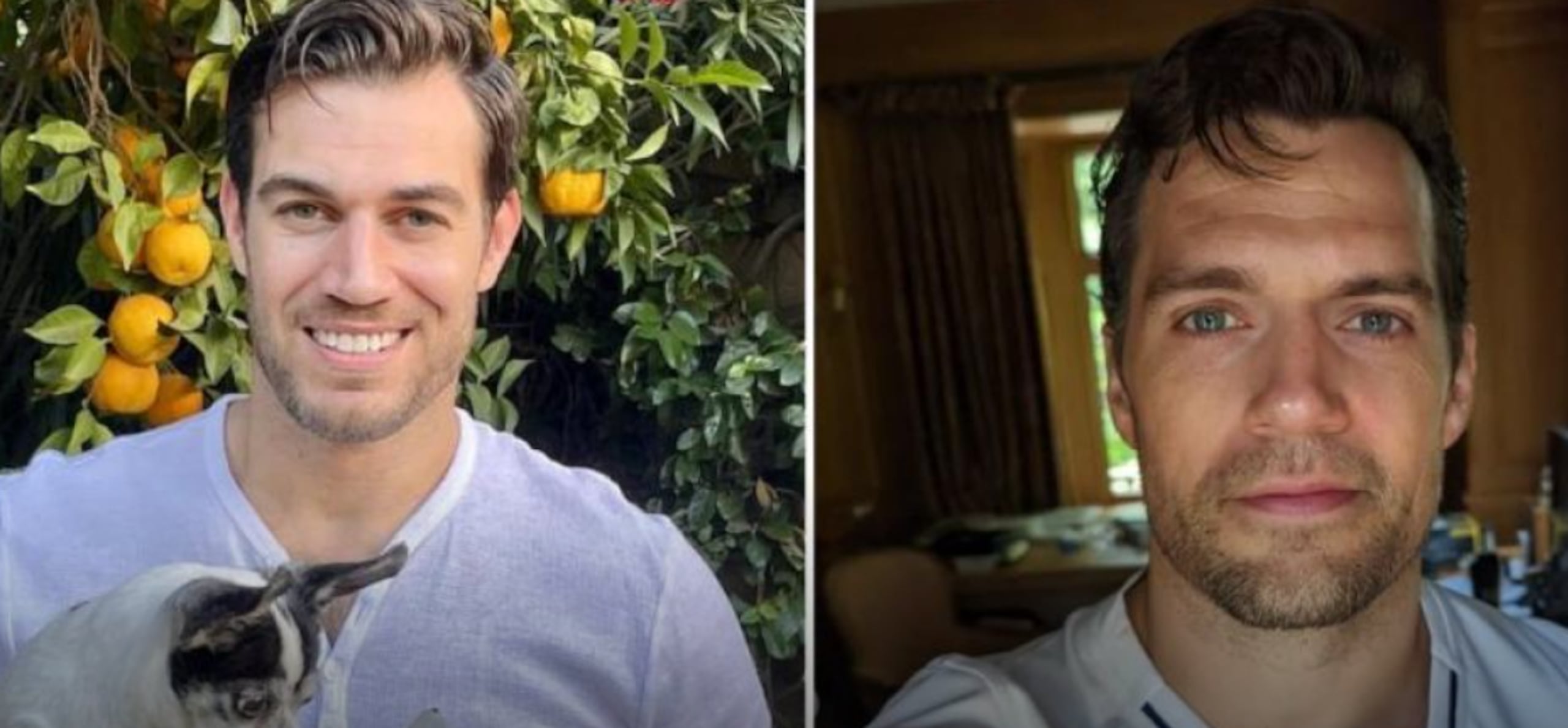 El veterinario y Henry Cavill (Fotocaptura El Tiempo/ Instagram)