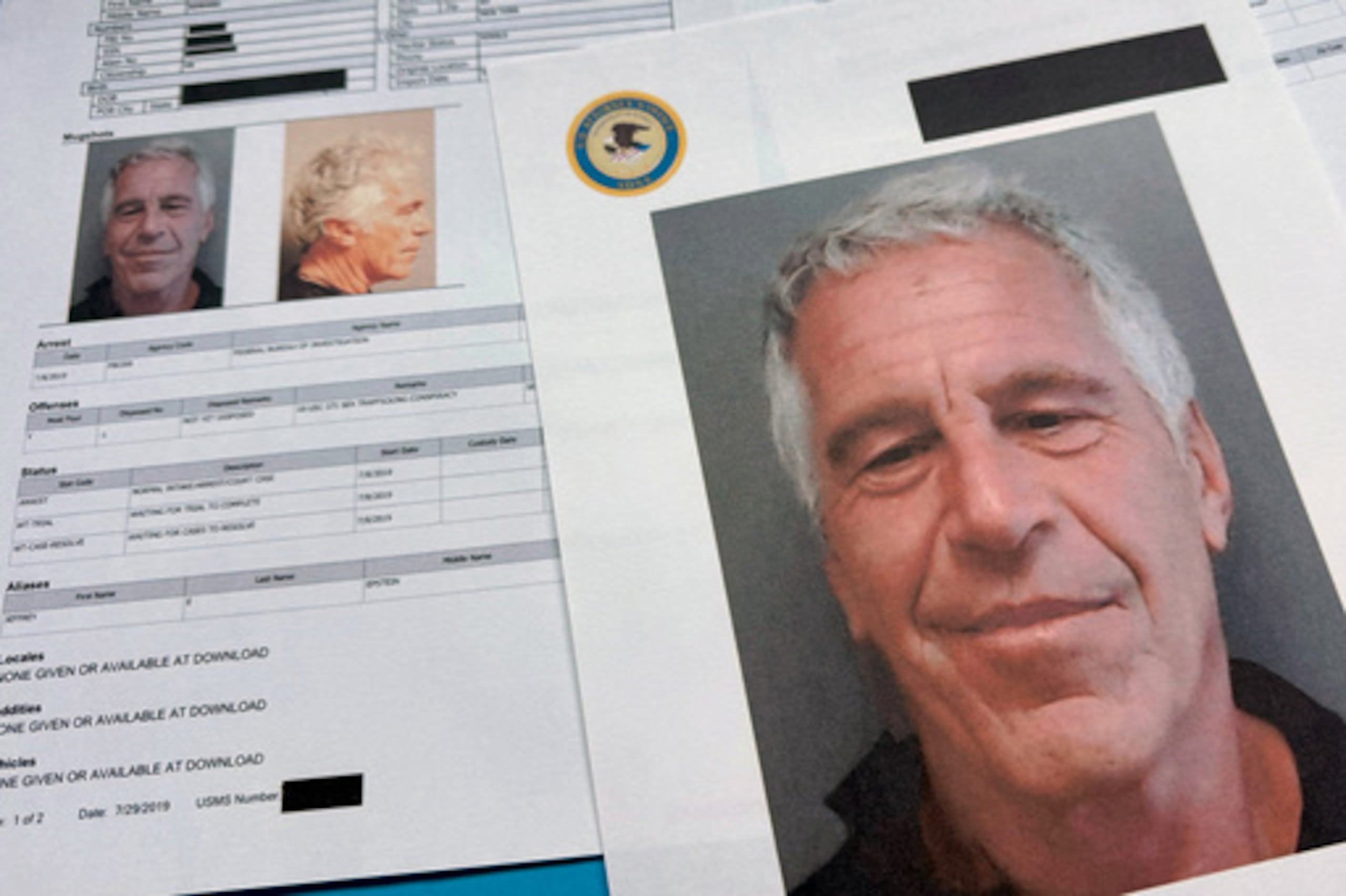 Documentos incluidos en la publicación de los expedientes de Jeffrey Epstein por parte del Departamento de Justicia de Estados Unidos.