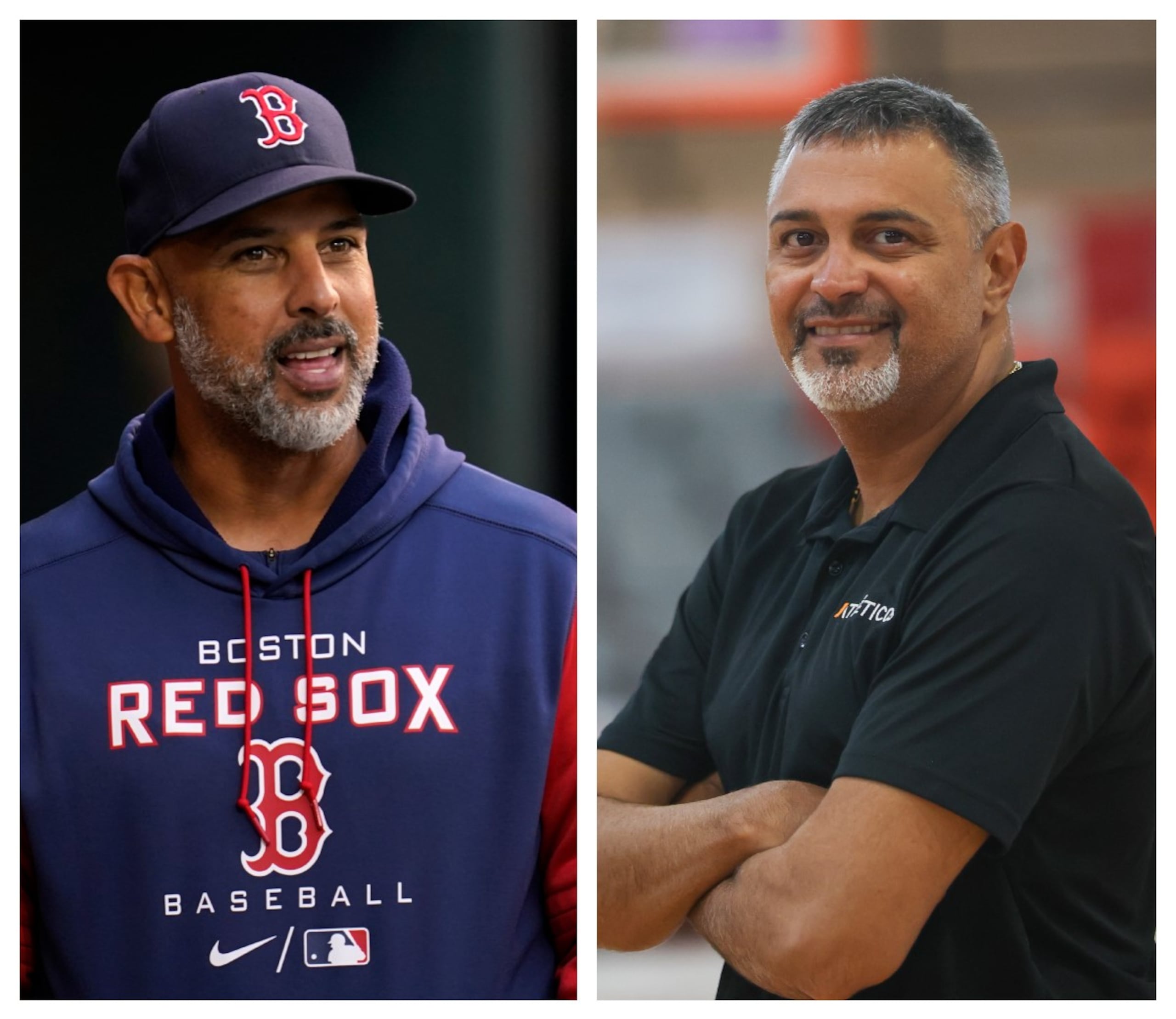 Alex Cora (izquierda) y Eddie Casiano.