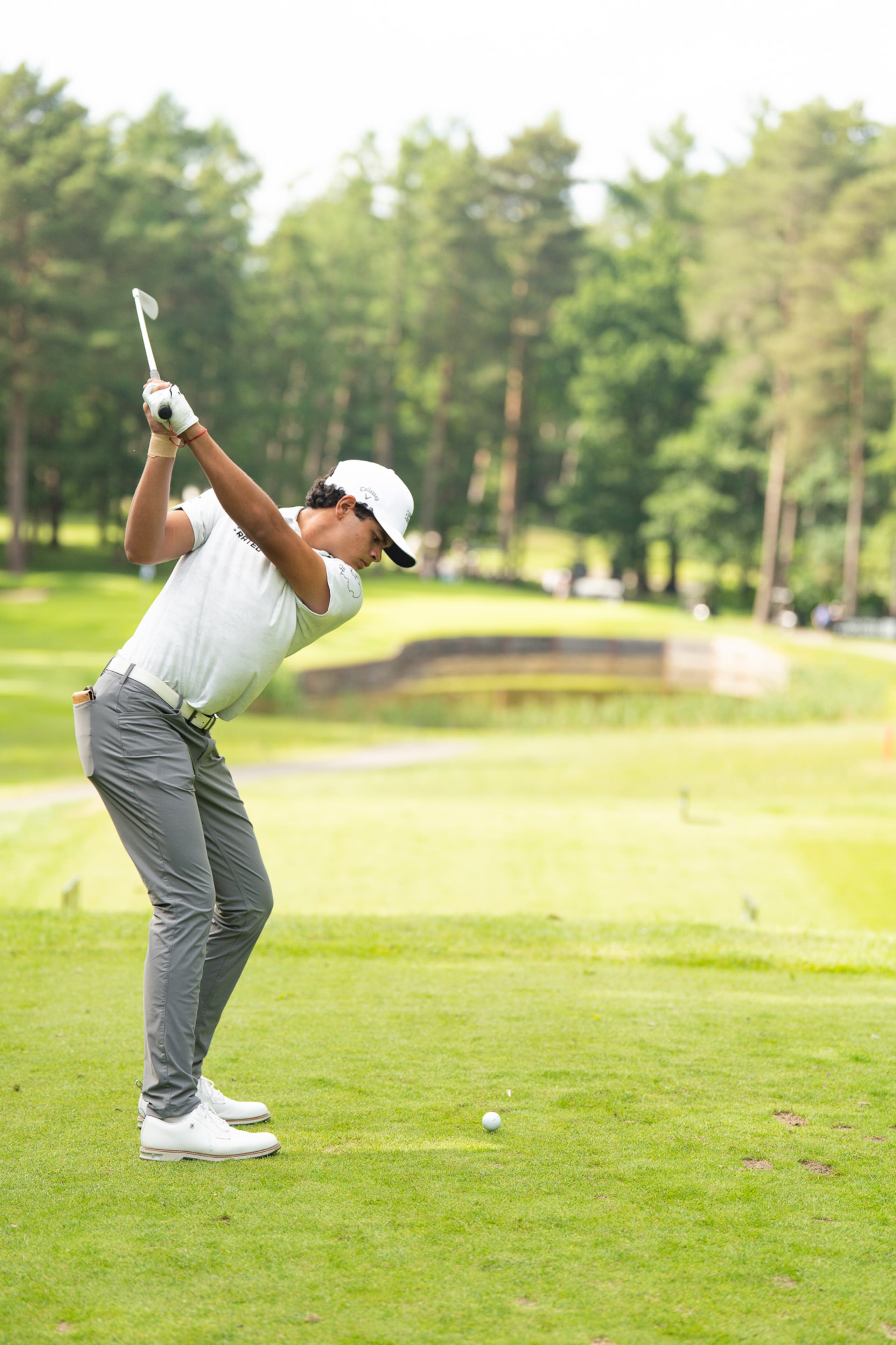 Evan Peña durante el Underrated Golf Tour.
