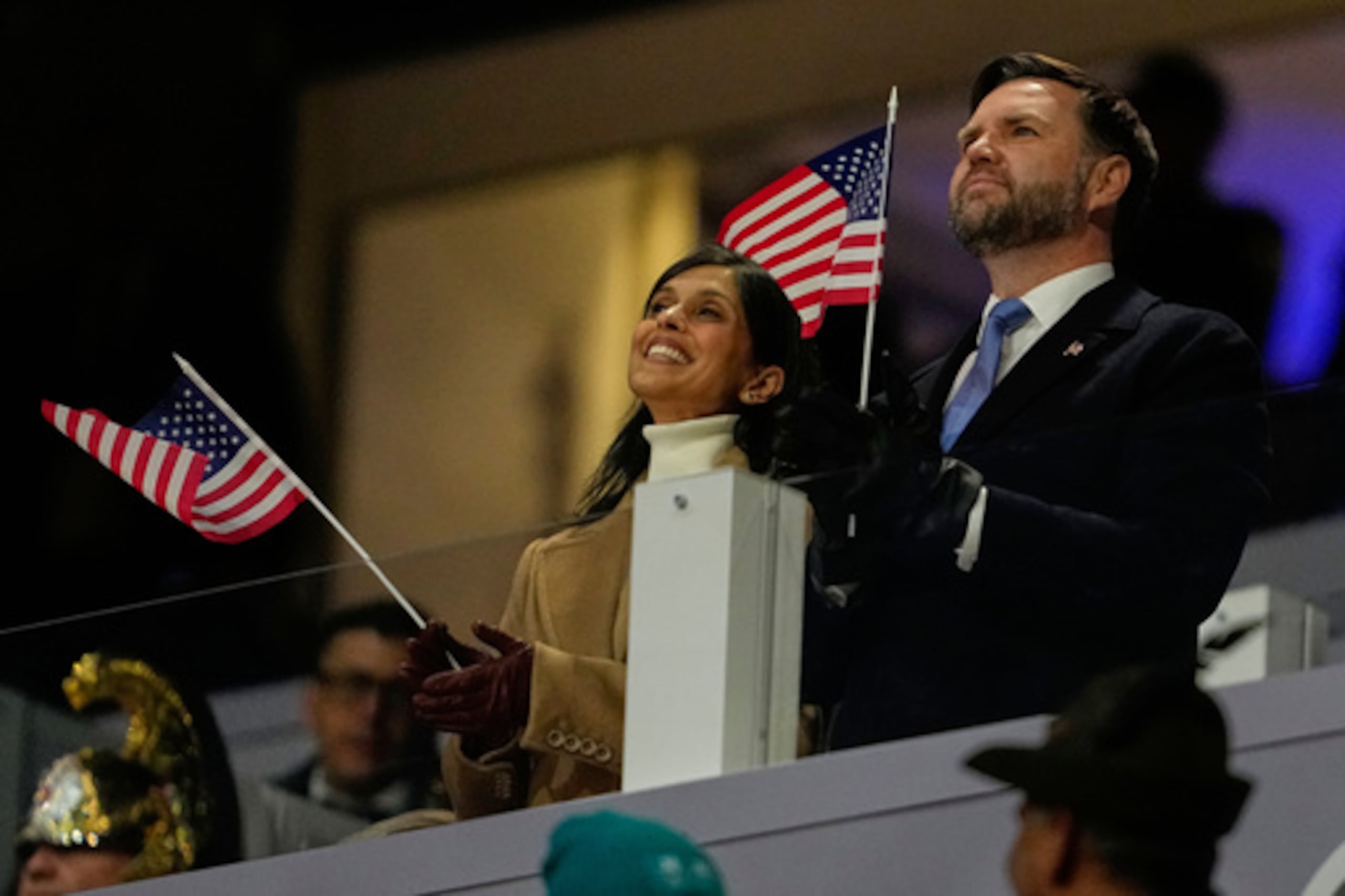 El vicepresidente JD Vance y su esposa Usha Vance