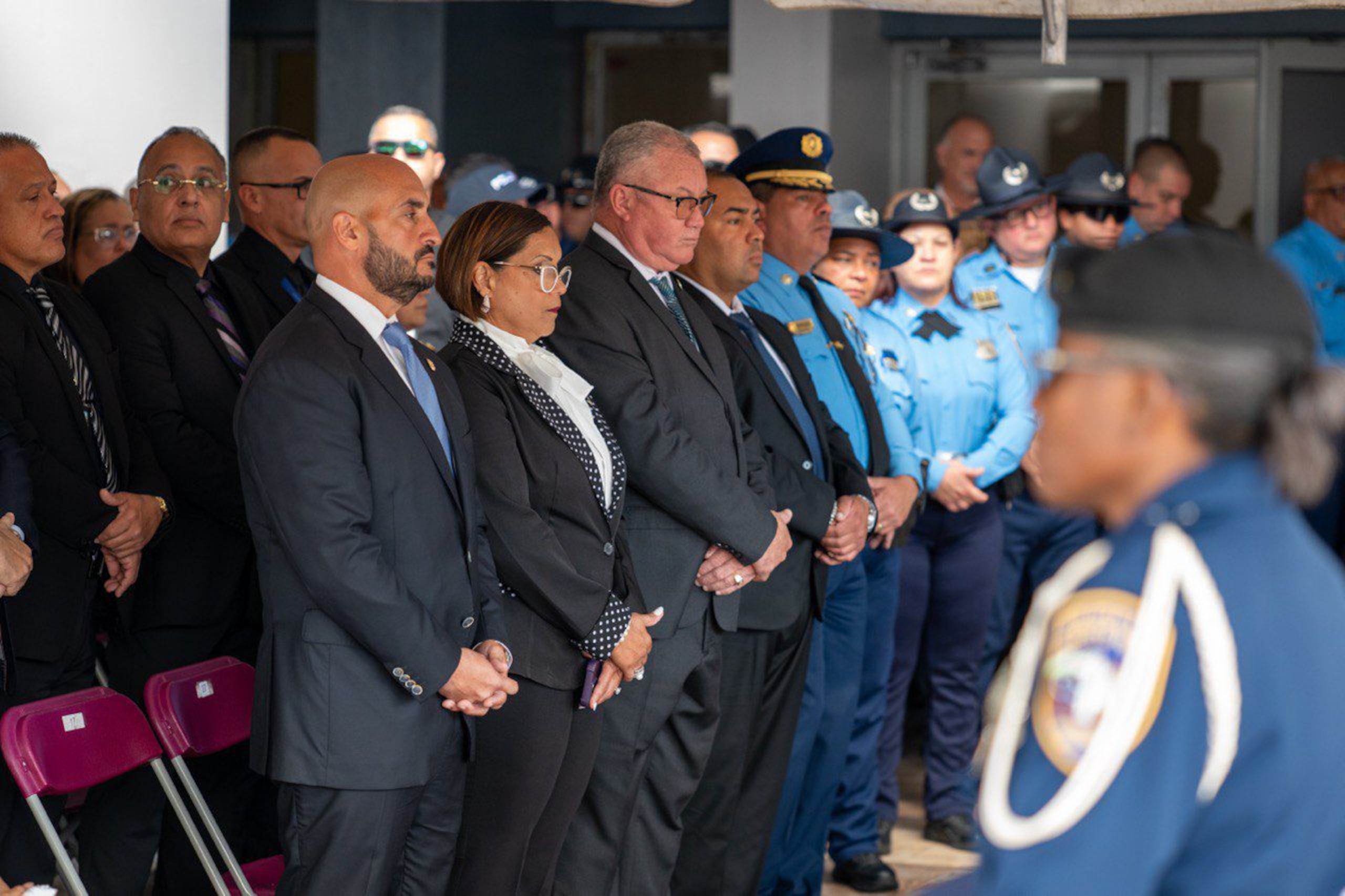 Rinden los honores póstumos al coronel Aníbal Morales Aponte, fallecido en el cumplimiento del deber a consecuencia de un accidente de tránsito ocurrido en Caguas.