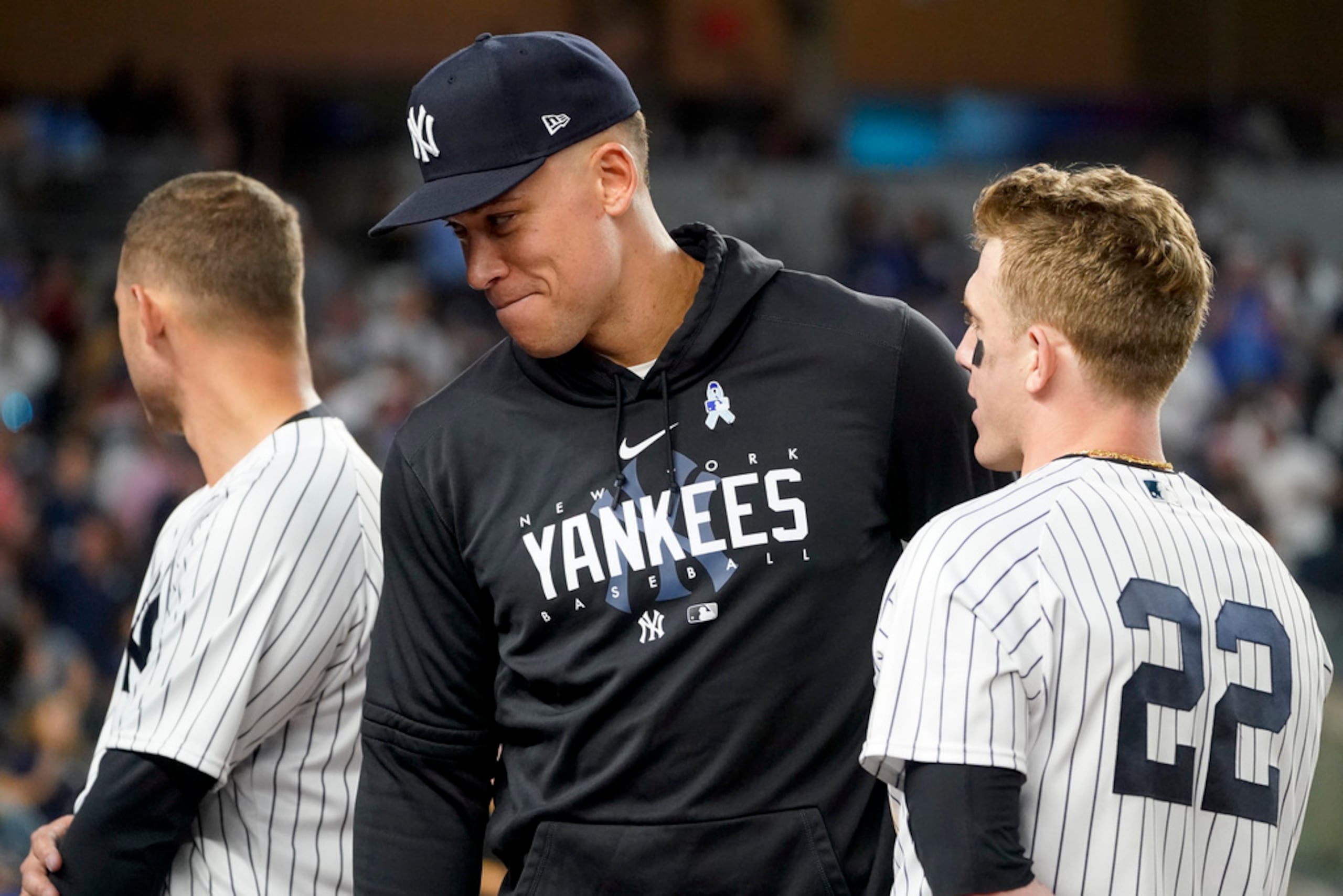 Aaron Judge ha estado fuera desde el el 3 de junio cuando chocó contra la barda del jardín derecho en el Dodger Stadium.