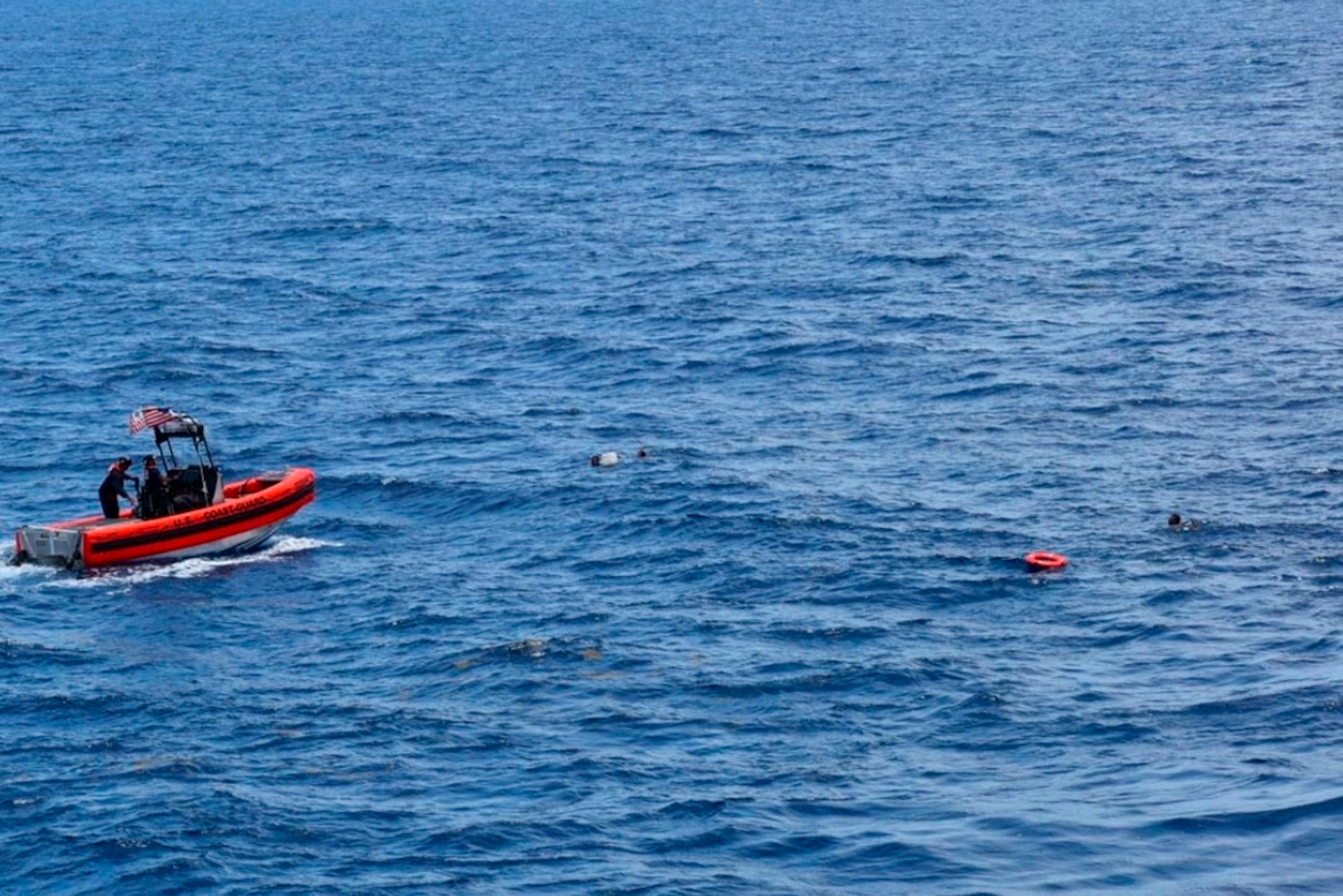 Unos pescadores hallaron el dron.