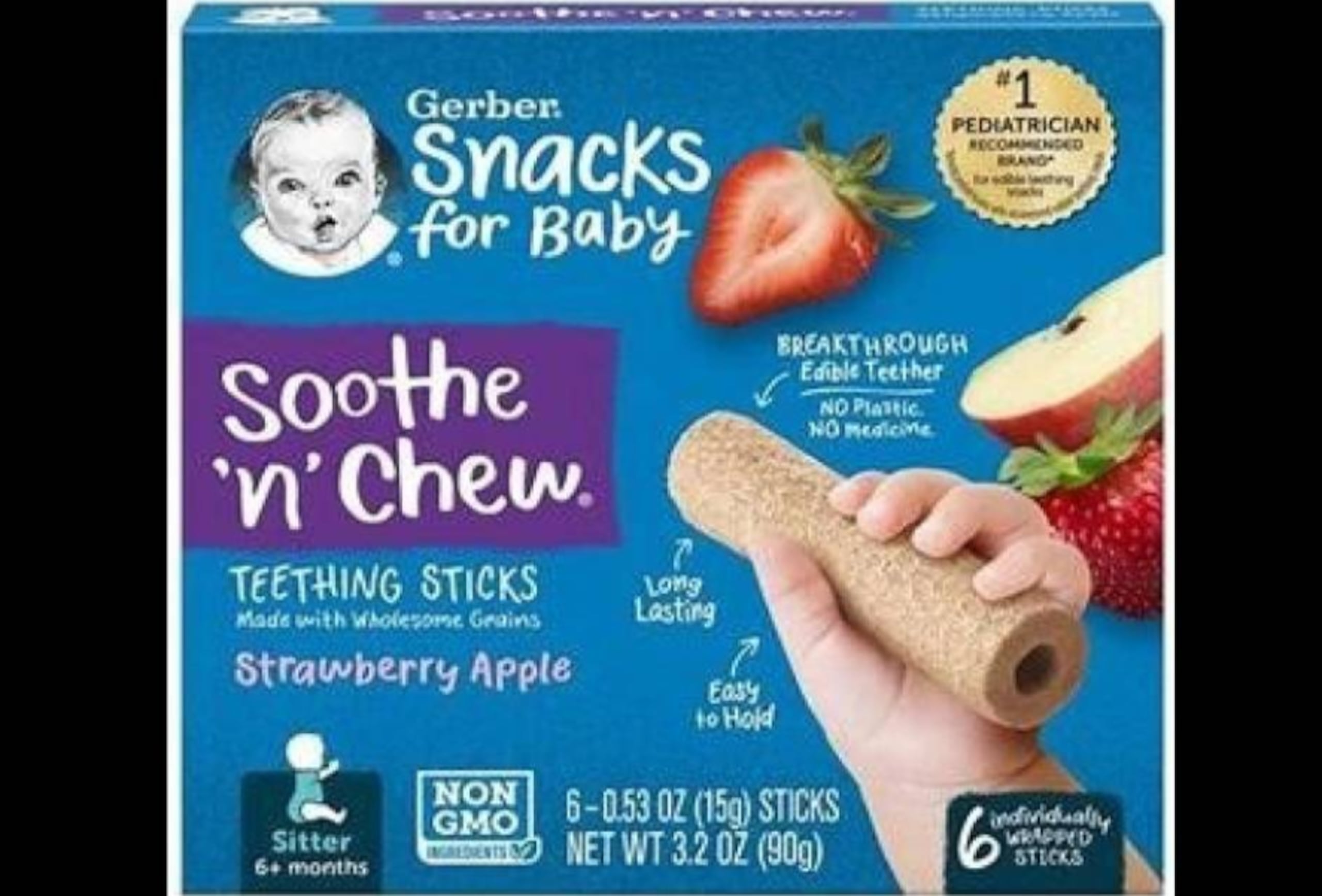 Gerber retira palitos para dentición de bebés.