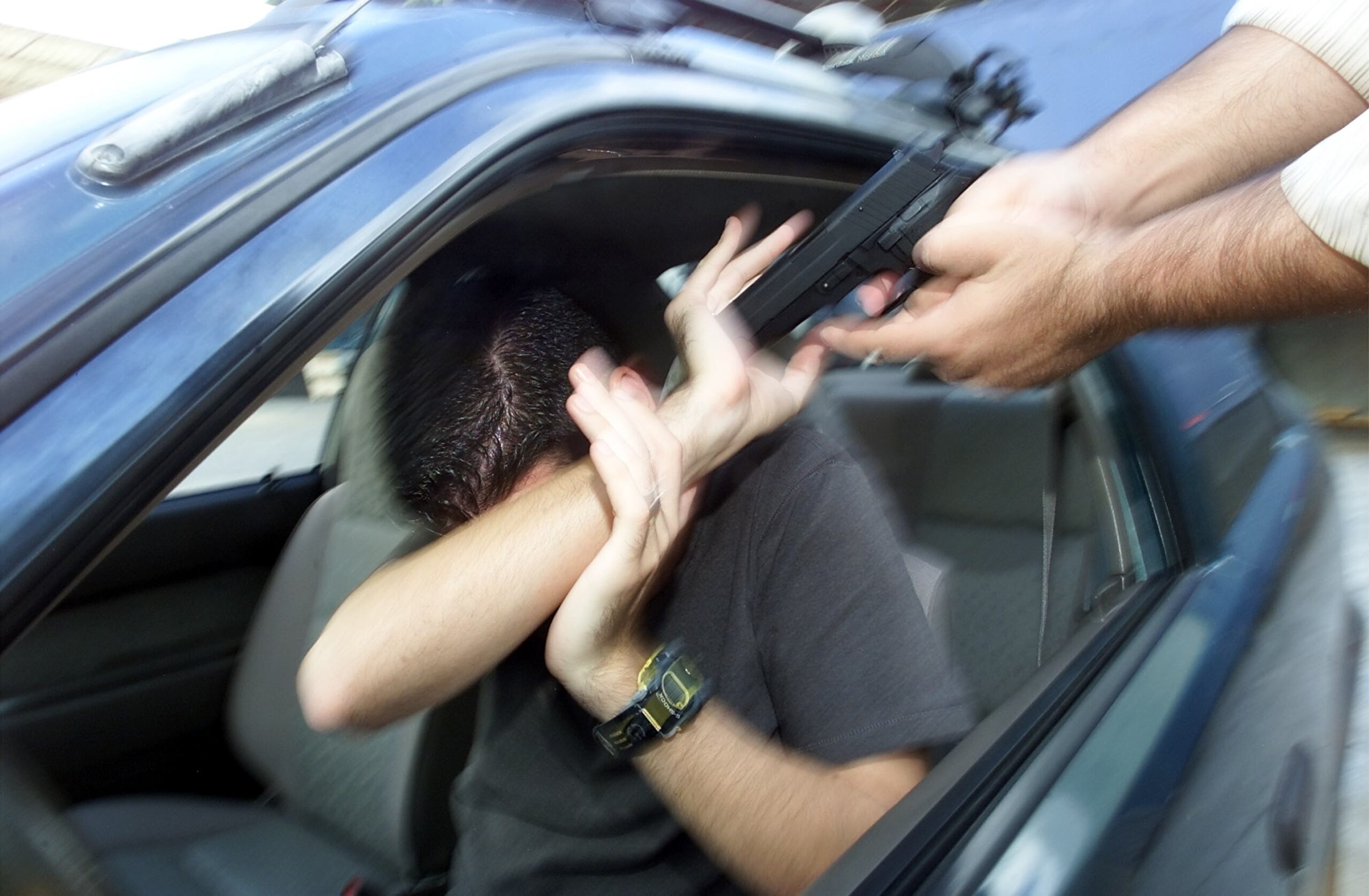 El conductor fue asaltado por dos pistoleros. (Archivo)
