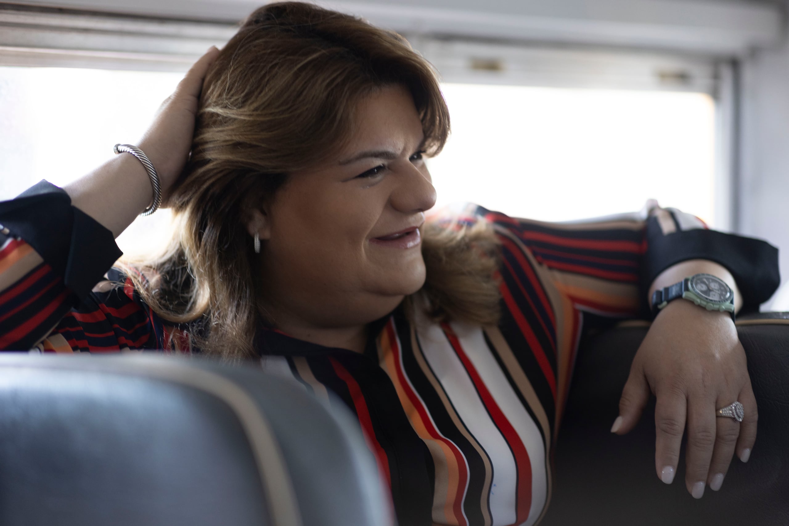 Jenniffer González indicó que este viernes cumple ocho meses de embarazo.