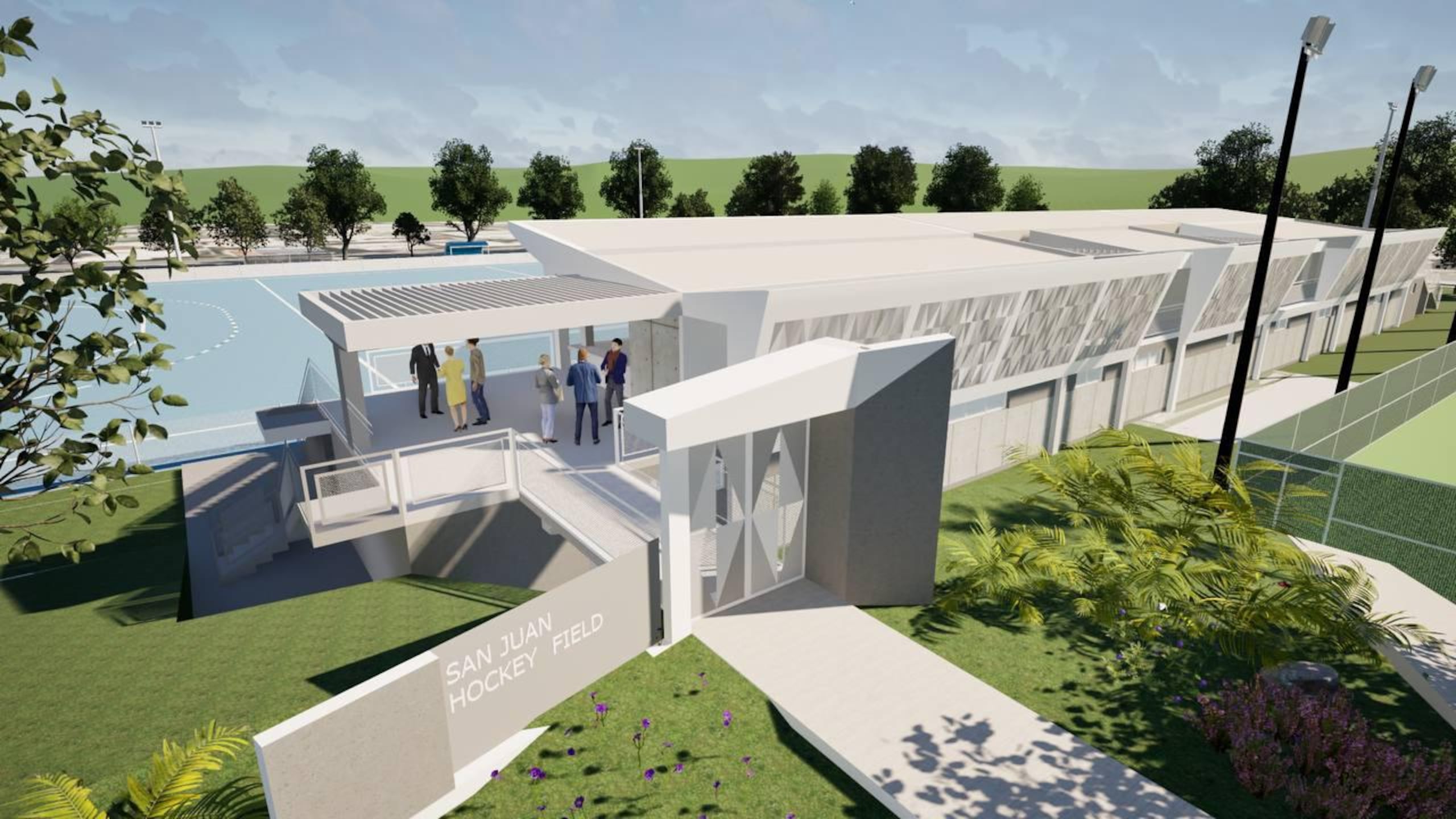 Así quedará el "San Juan Hockey Field".