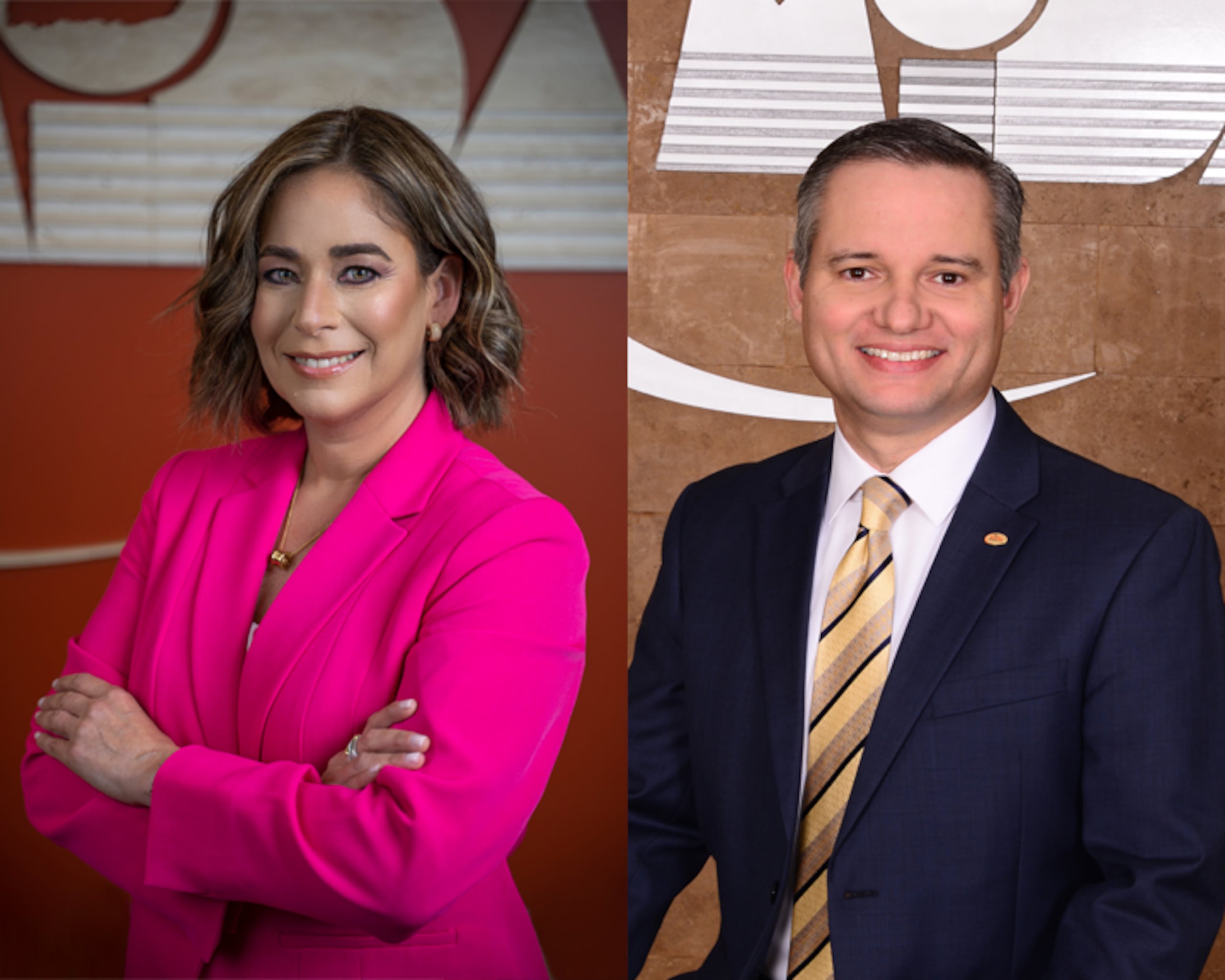 Joeyleen Quiñones, presidenta de MIDA; y Lcdo. Manuel Reyes Alfonso, vicepresidente ejecutivo.