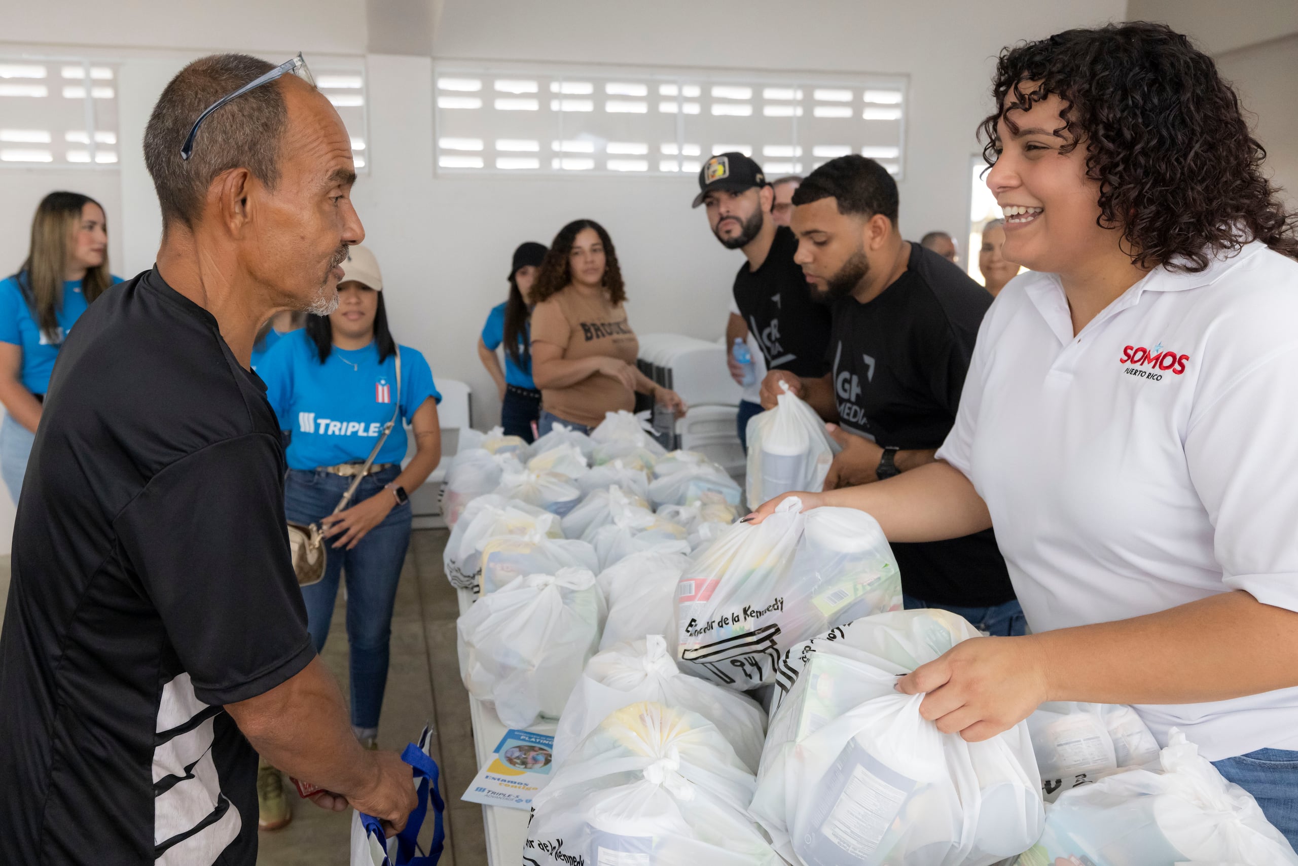 En total, se entregaron unas 250 compras.