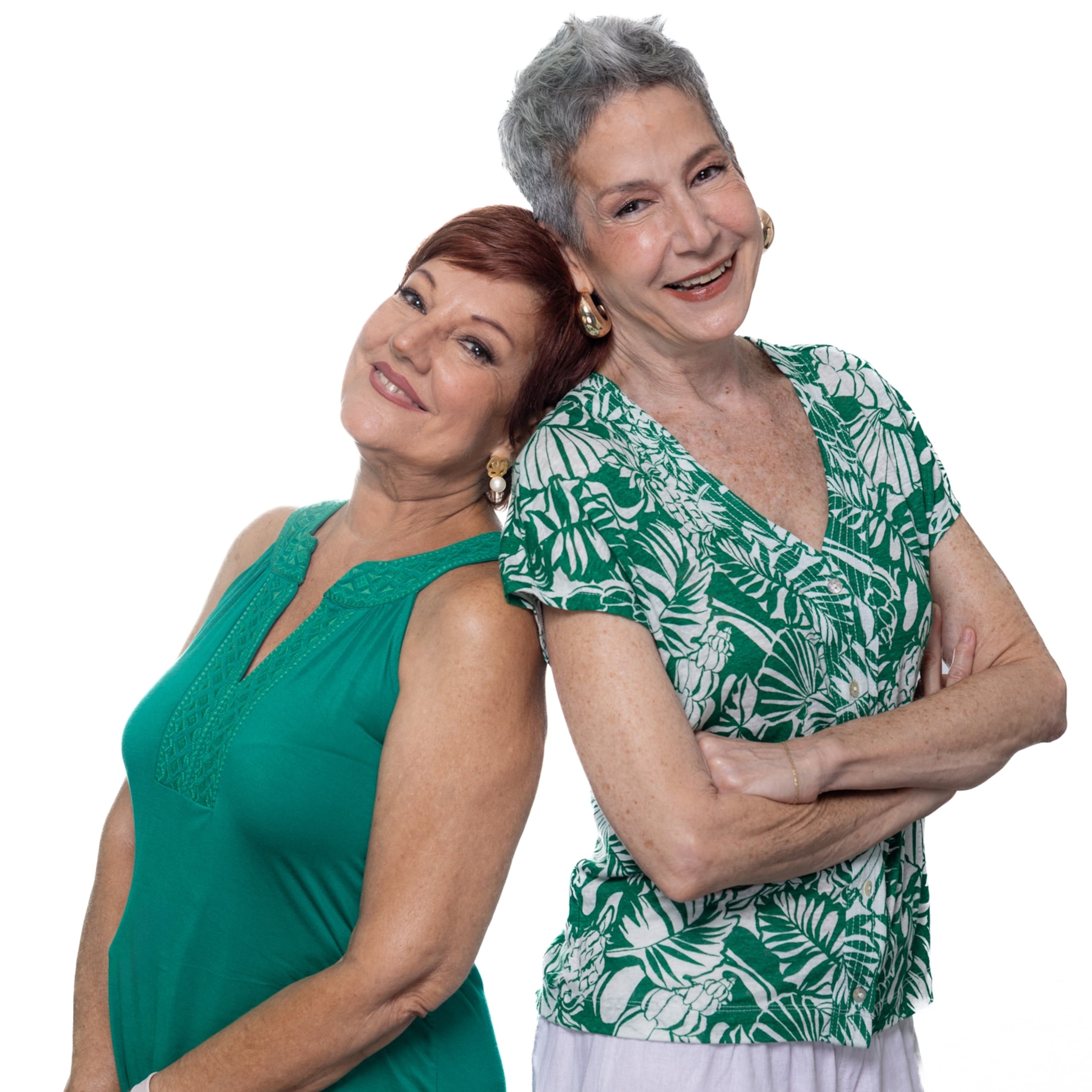 Lily García, motivadora, “coach” de vida y colaboradora de MCS, junto con su prima hermana, la actriz y comediante Marian Pabón.