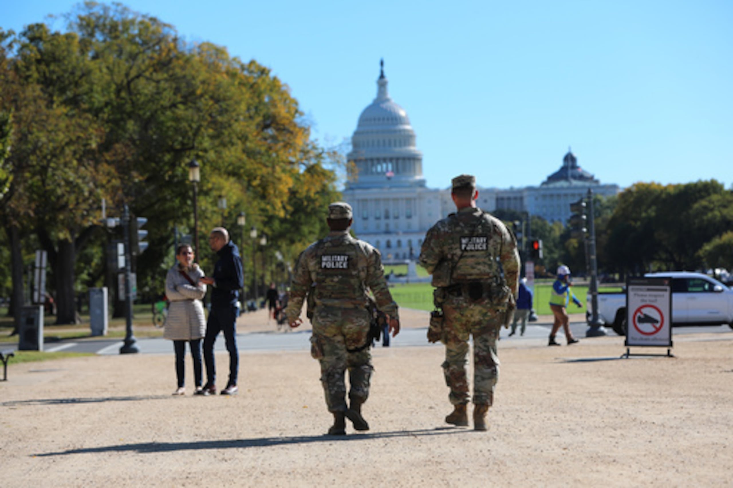 Guardia Nacional patrulla cerca del Capitolio en Washington D.C.