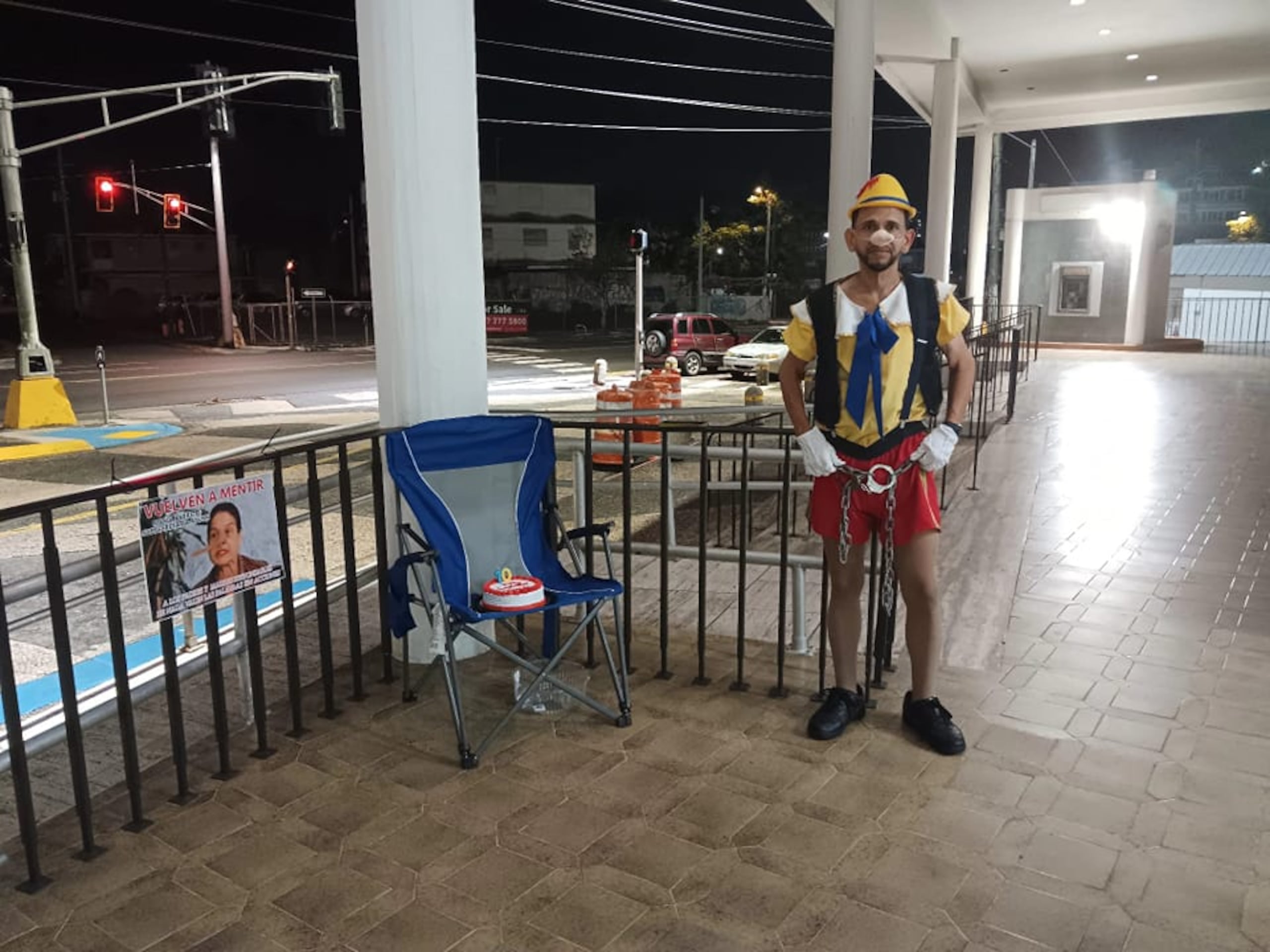 Comenzó con este tipo de protesta en el año 2012.