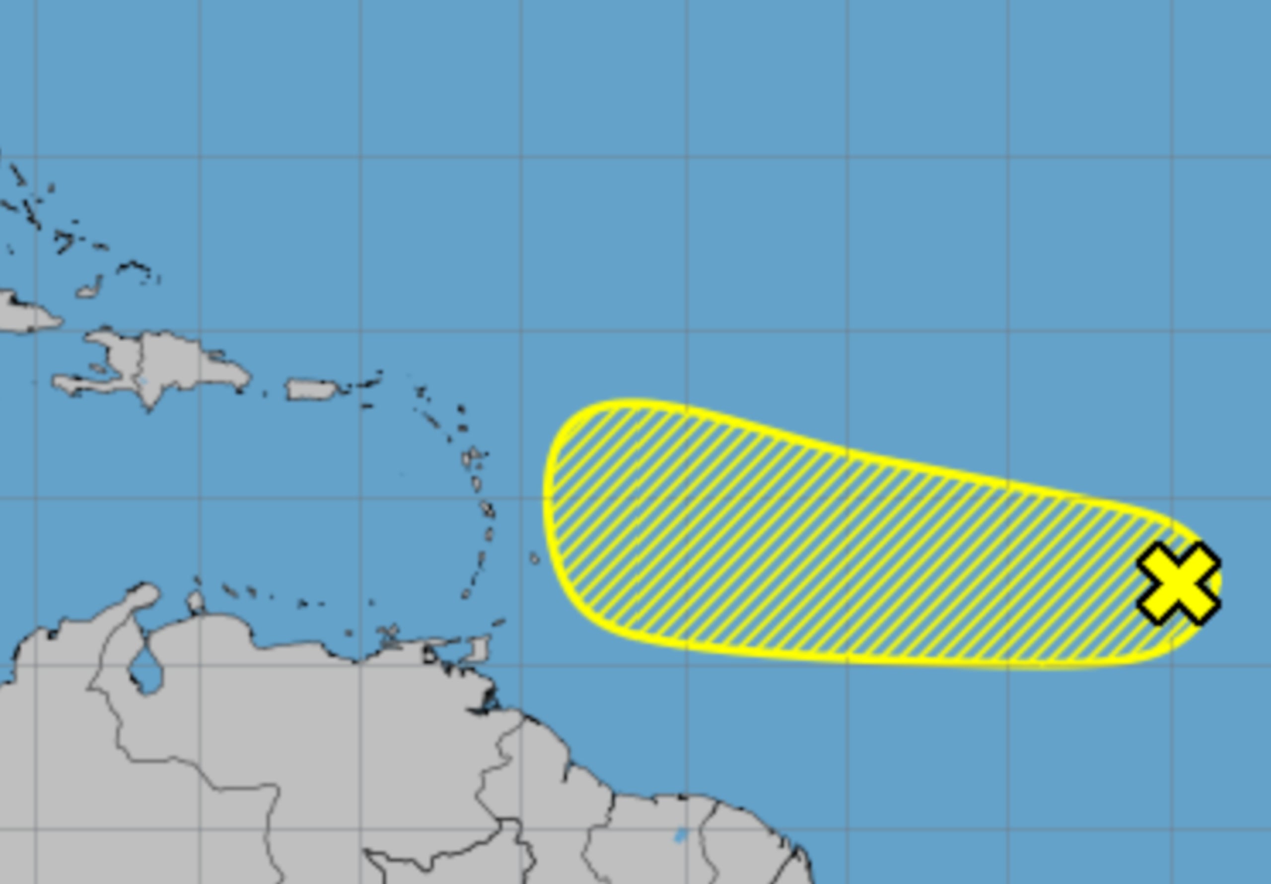 La onda tropical disminuyó su probabilidad de formación a un 30%.