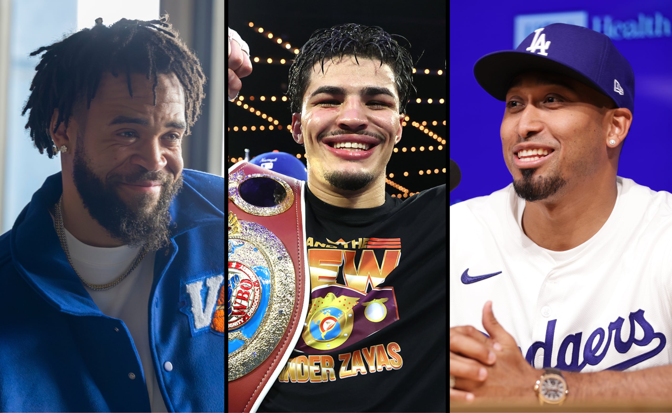 JaVale McGee, Xander Zayas y Edwin Díaz.