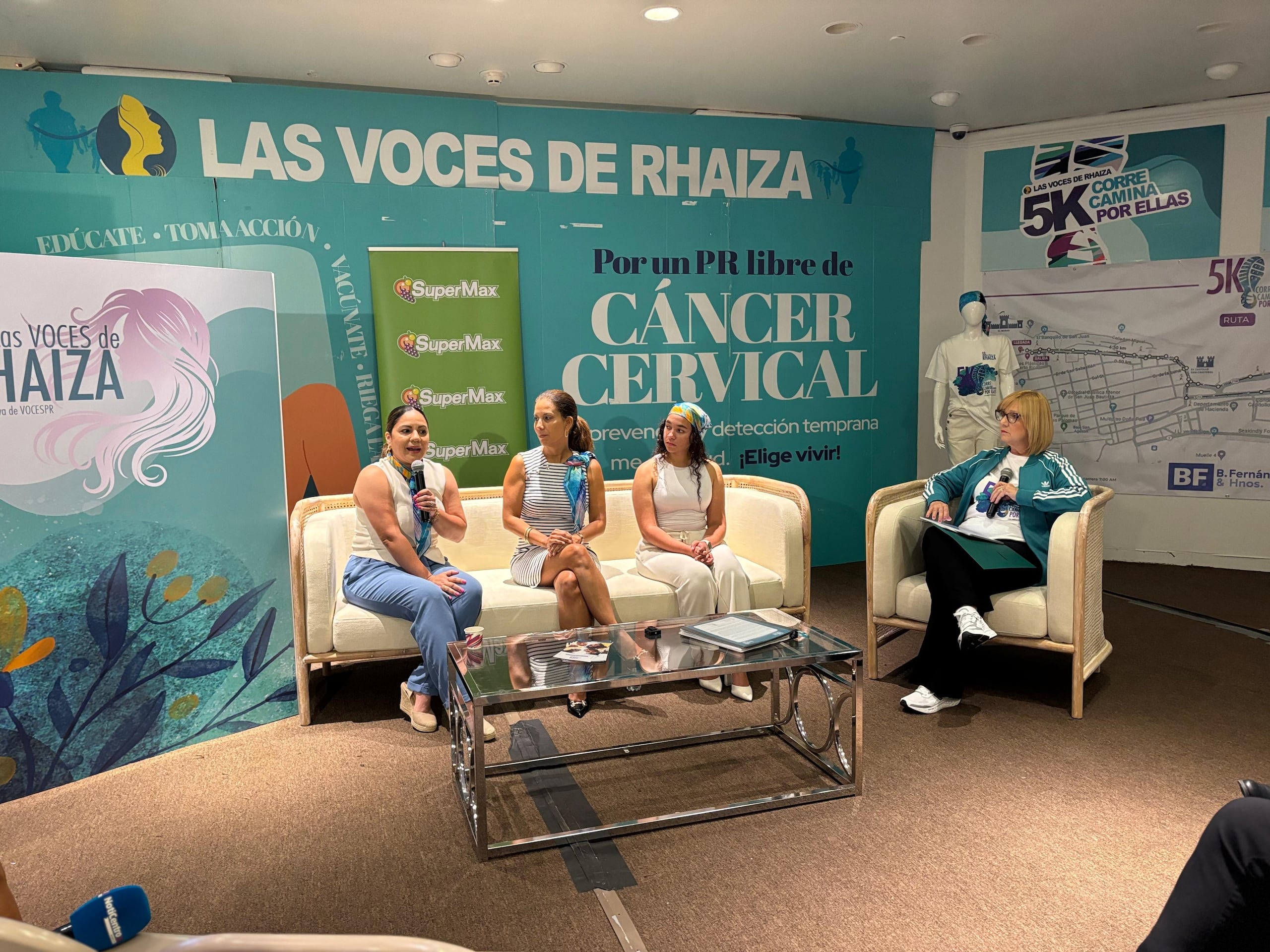 Cristelle Vázquez, sobreviviente, junto a la Dra. Ana Patricia Ortiz, Yuliana Caraballoy Lilliam Rodríguez, de VOCES, ofrecieron detalles sobre los eventos.