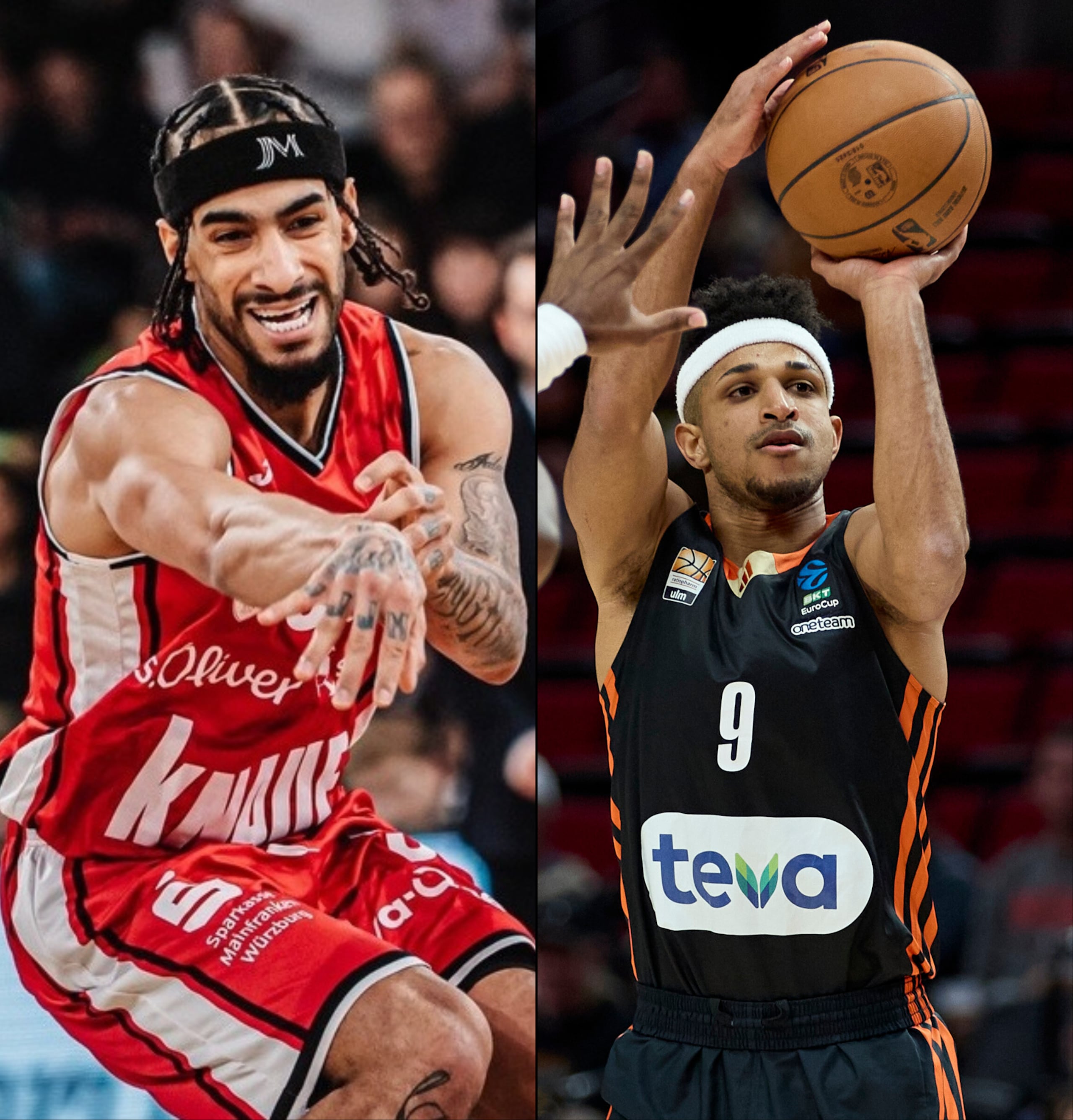 Jhivvan Jackson, Würzburg Baskets, y Alfonso Plummer, Ratiopharm Ulm, están activos en la principal liga de Alemania.