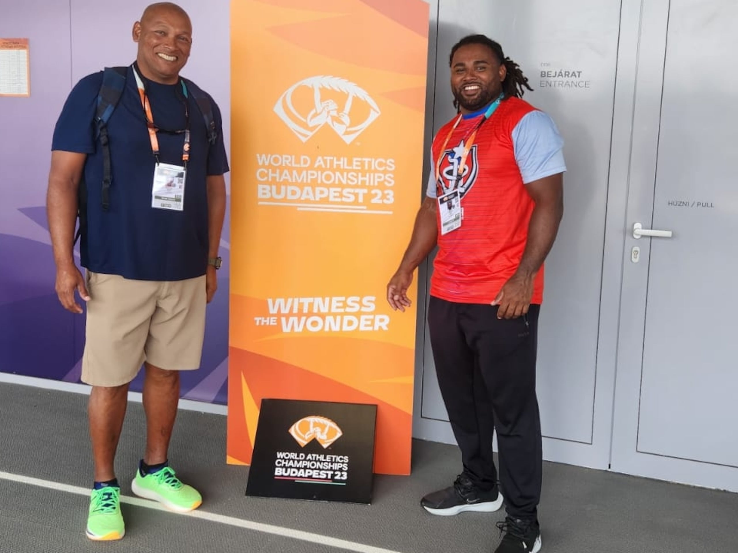 Santos y Jerome Vega unen fuerzas nuevamente en el Campeonato Mundial de Atletismo Budapest 2023.