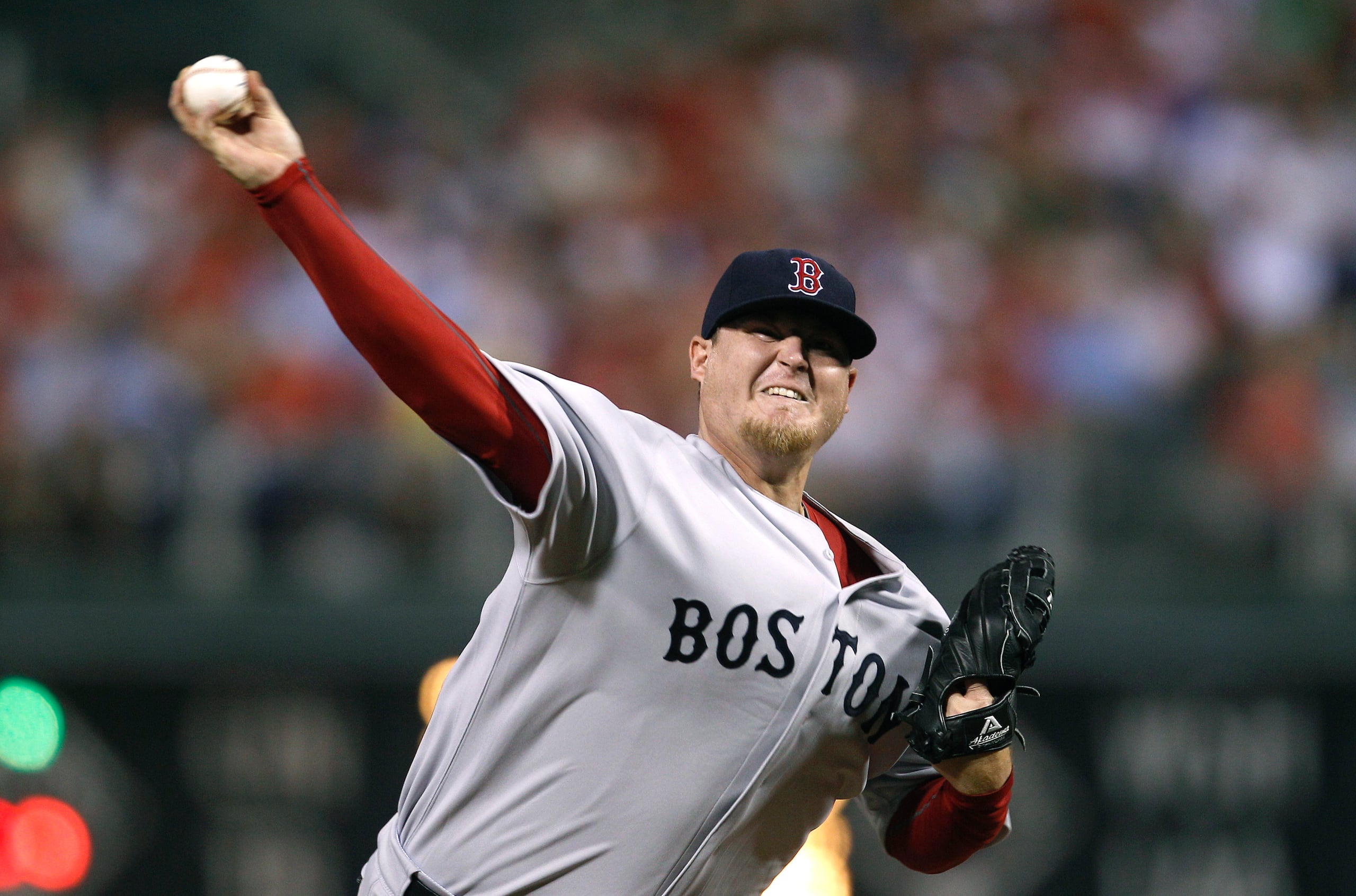 Bobby Jenks lanzó hacia el final de su carrera para la novena de Boston.