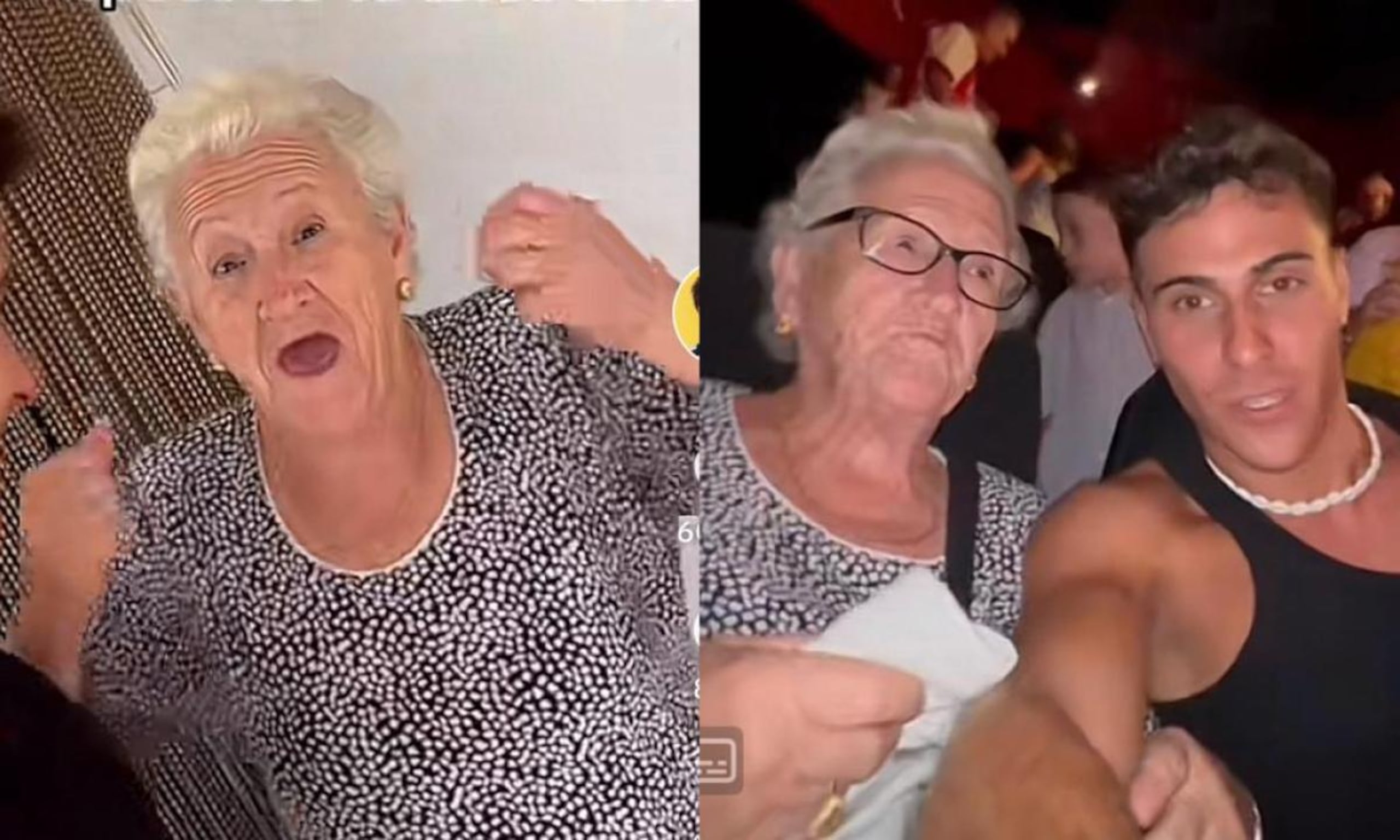 La abuela del "tiktokero" Jordi Hernández pudo ver la película "Elemental" en la pantalla grande.