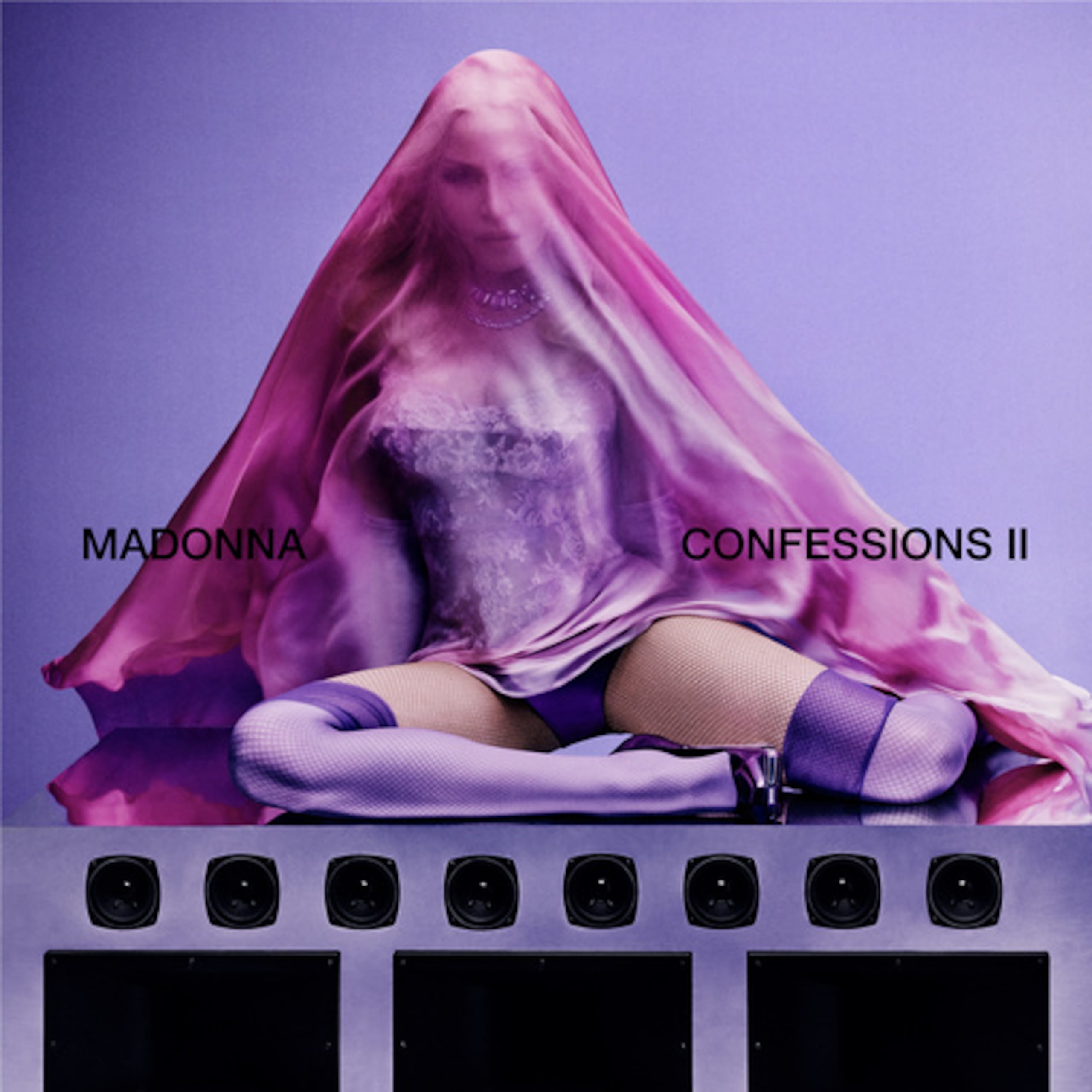 Esta imagen de la portada del álbum publicado por Warner Records muestra "Confessions ll" de Madonna, que saldrá a la venta el 3 de julio. (Rafael Pavarotti/Warner Records via AP)