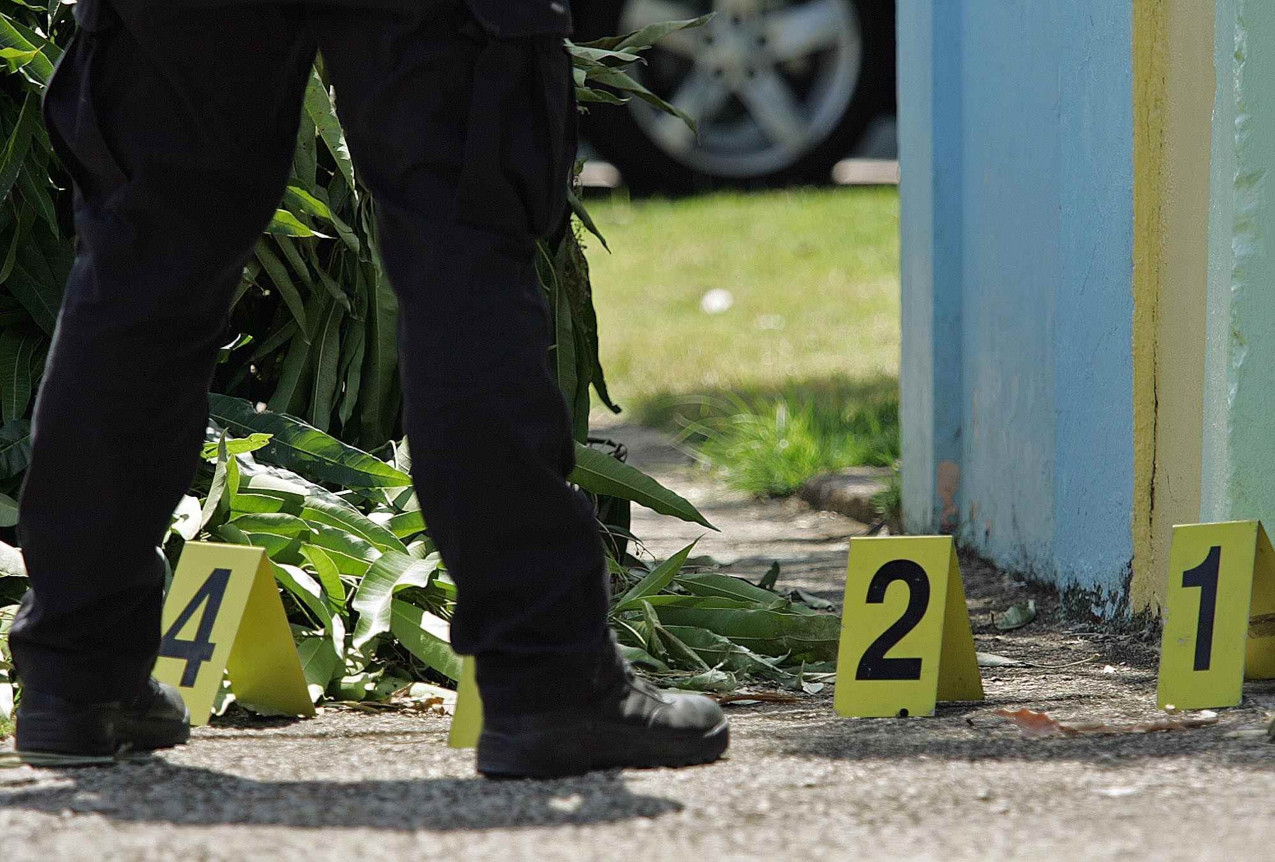 En la escena se ocuparon múltiples casquillos de bala. (GFR Media)