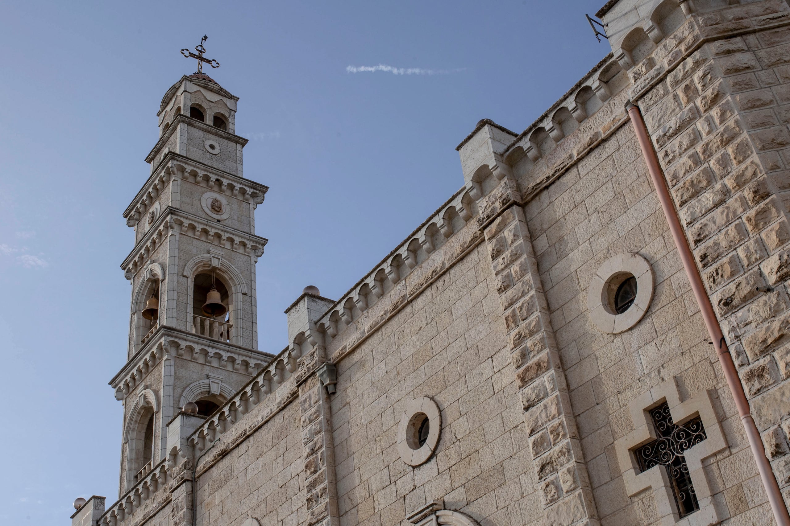 La iglesia ortodoxa de San Jorge en Taybeh, el último pueblo cristiano de Cisjordania. EFE/ Patricia Martínez