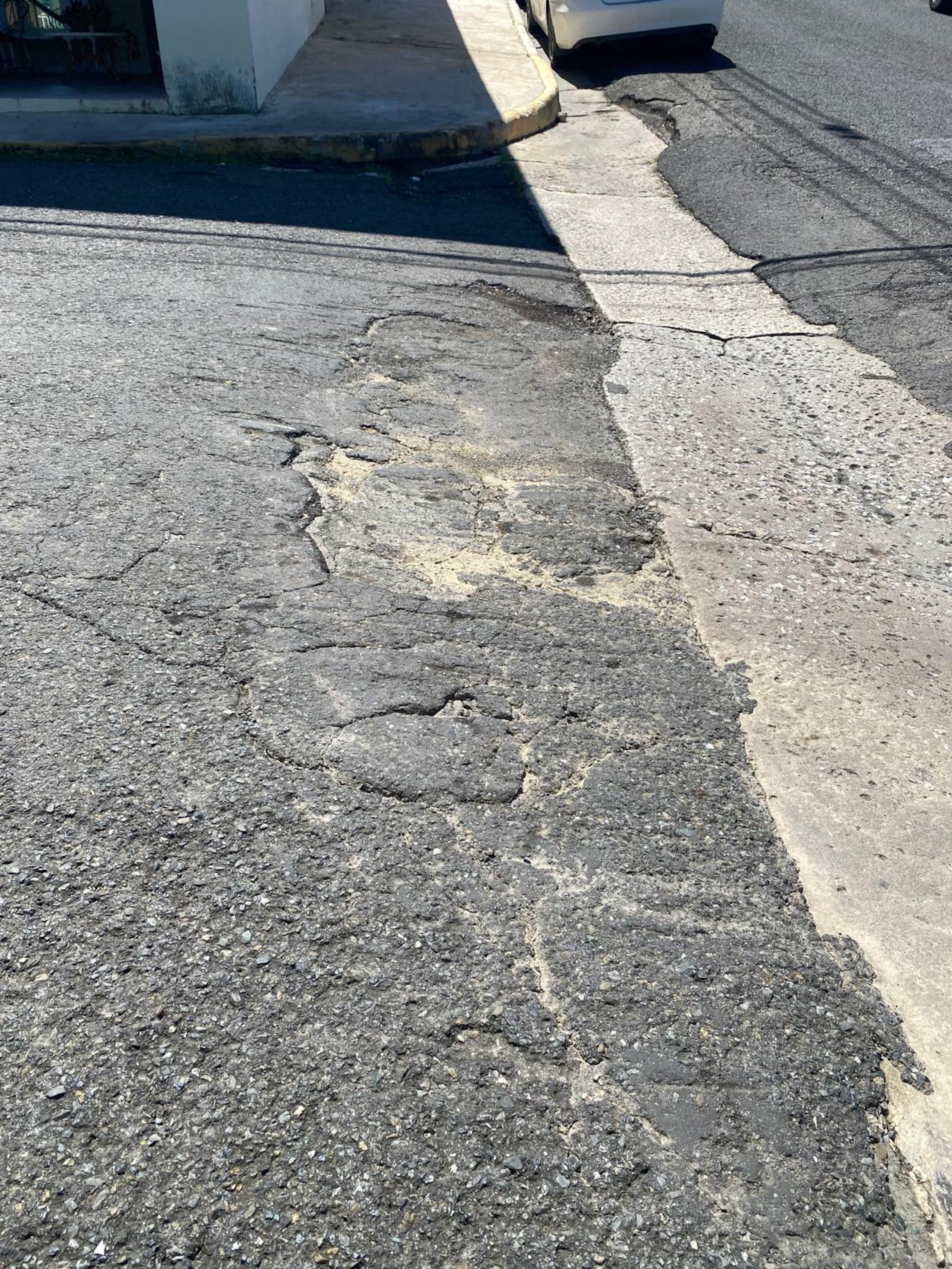 Carretera en el caso urbano de Moca